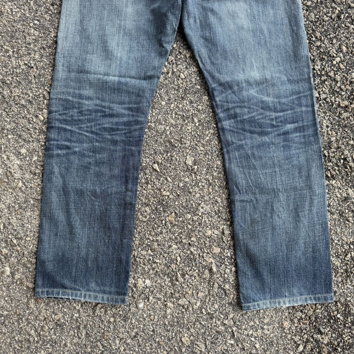 Japanese Brand VINTAGE JAPANESE STRAIGHT FADED JEAN DENIM PANTS Size US 35 - 11 Thumbnail