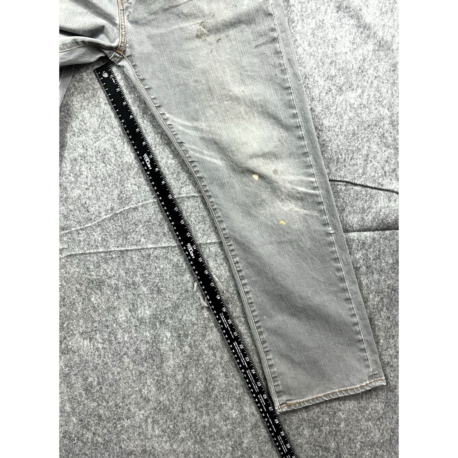 Levi's VINTAGE Levi's 504 Jeans Mens Light Gray Regular Fit Straight 34x30 80s 90s City Denim Straight Mens Size US 34 / EU 50 - 5 Thumbnail