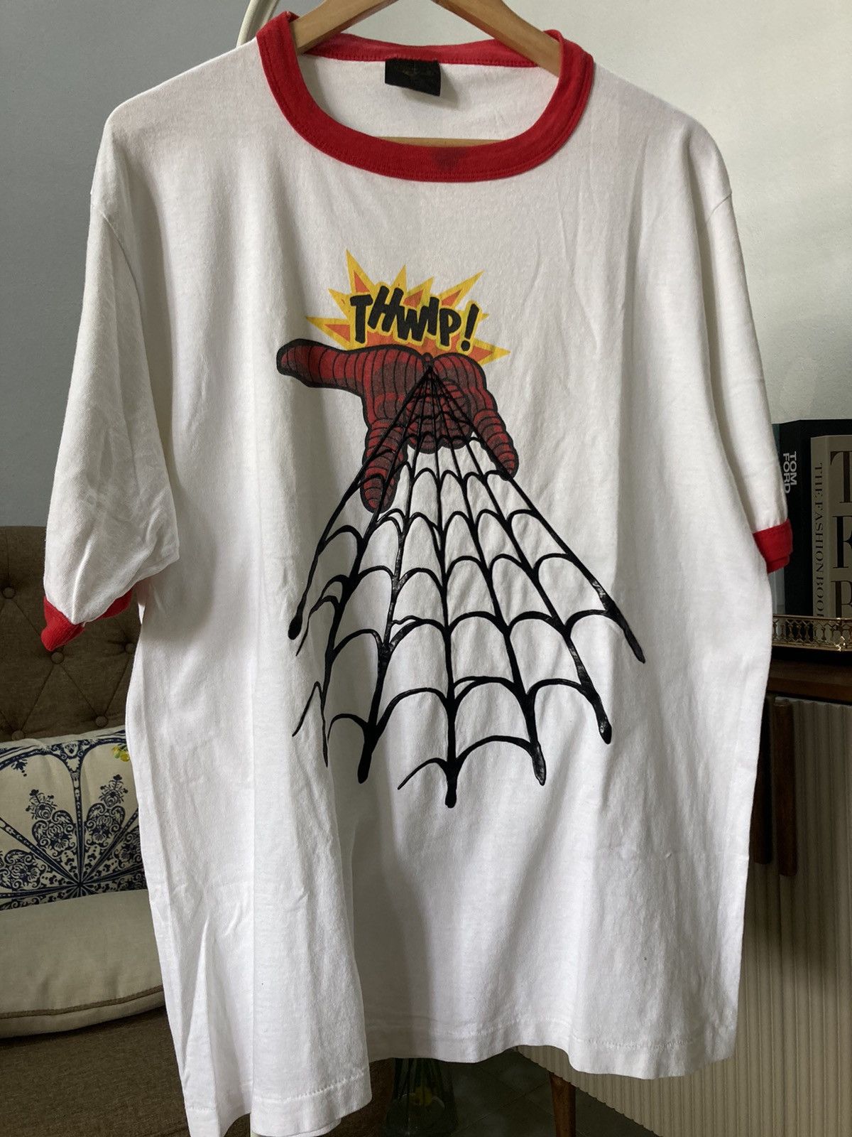 image of Changes x Vintage Spidey Tee in White, Men's (Size XL)