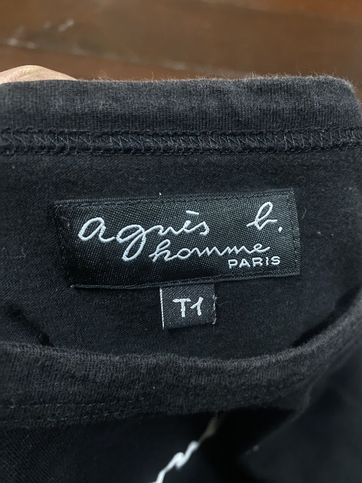 agnes b. Agnes b authentic Big logo spell out box logo tee Size US S / EU 44-46 / 1 - 7 Thumbnail