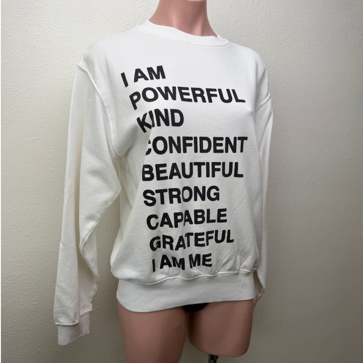 Anine Bing Anine Bing Graphic Sweatshirt I Am Powerful Crew Pullover XS Size XS / US 0-2 / IT 36-38 - 5 Thumbnail