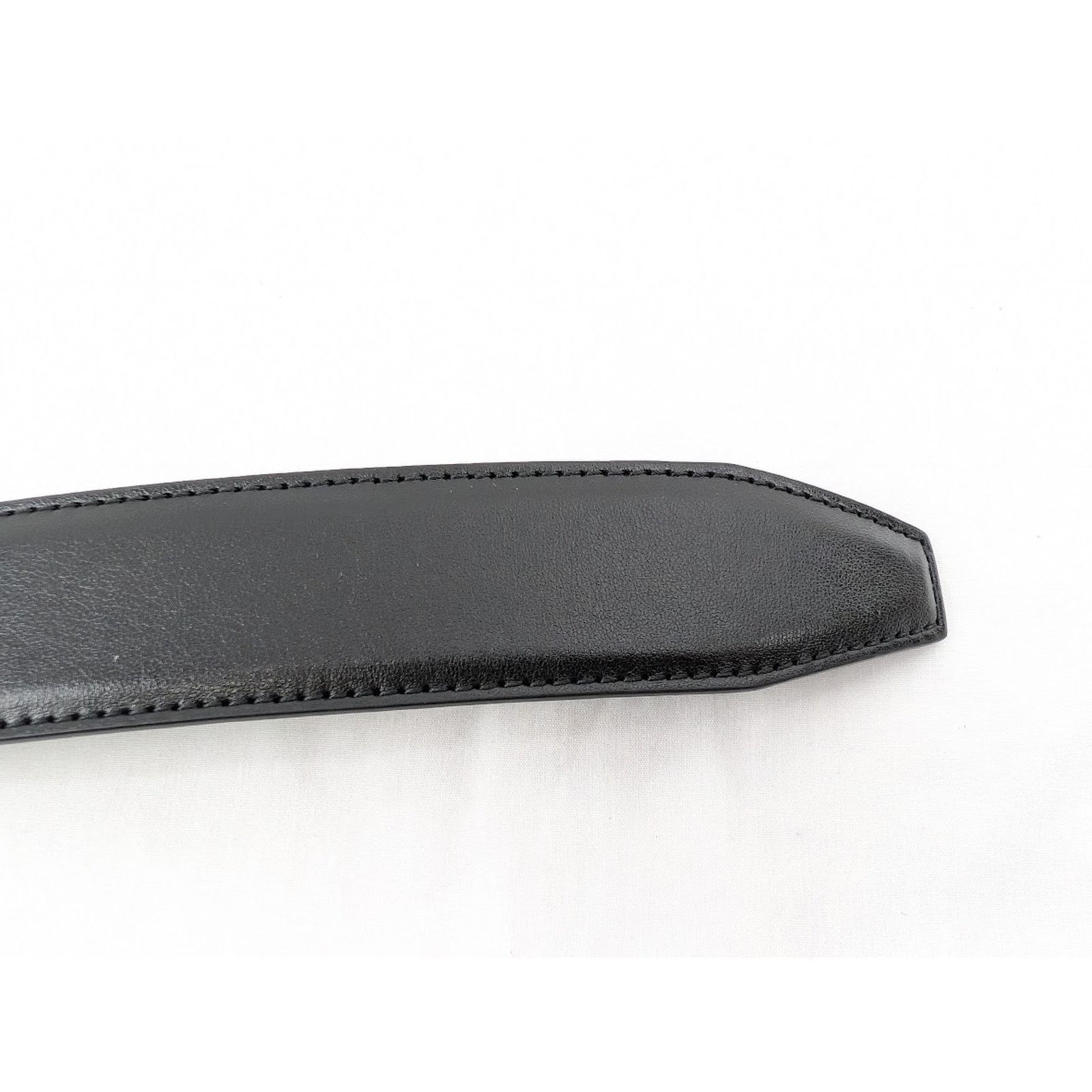 Balenciaga o1rshd1 Q:2 / Size: 85 / BB Hourglass Large Belt Black/Green Size 32 - 12 Thumbnail