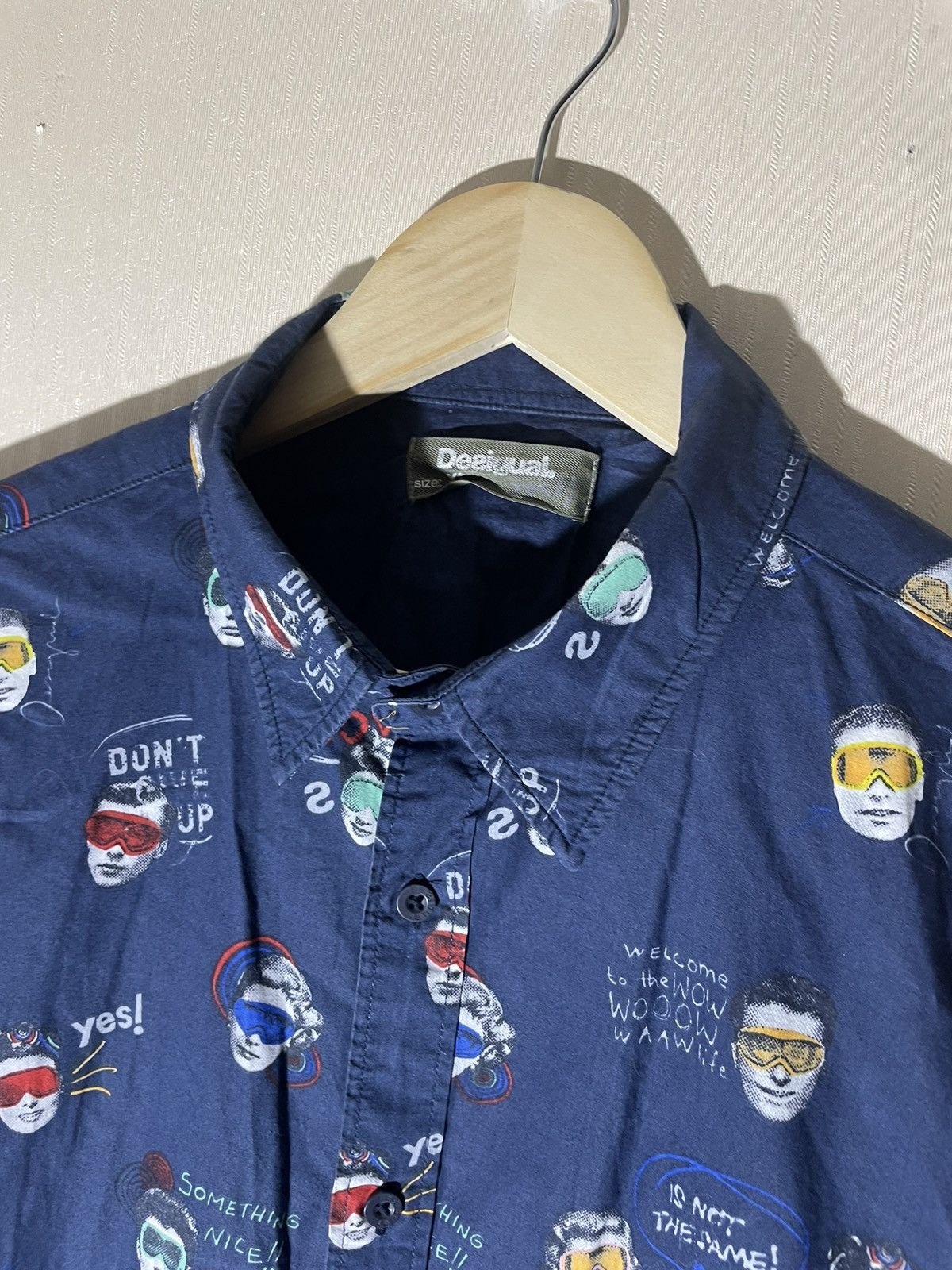Desigual × Vintage Desigual crazy shirt streetwear Size US XL / EU 56 / 4 - 4 Thumbnail
