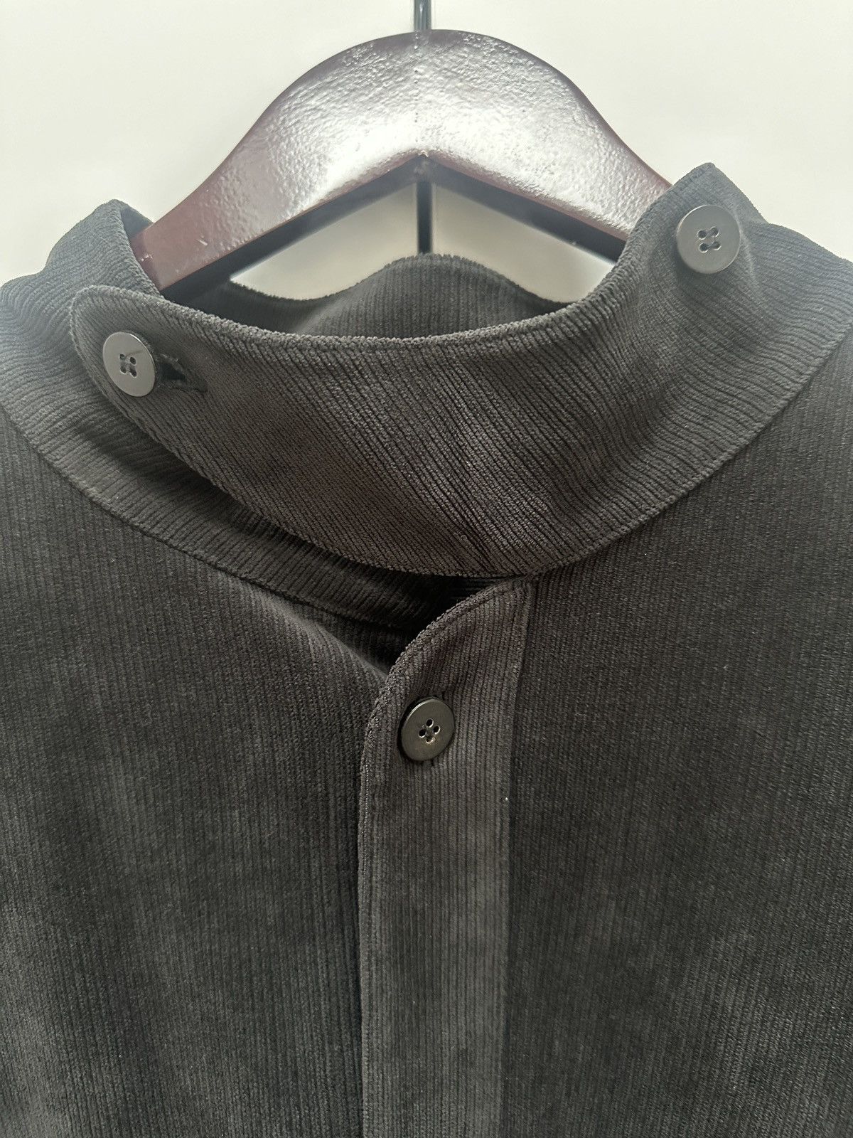 Giorgio Armani Convertible Collar Shirt Black Size US XL / EU 56 / 4 - 7 Thumbnail