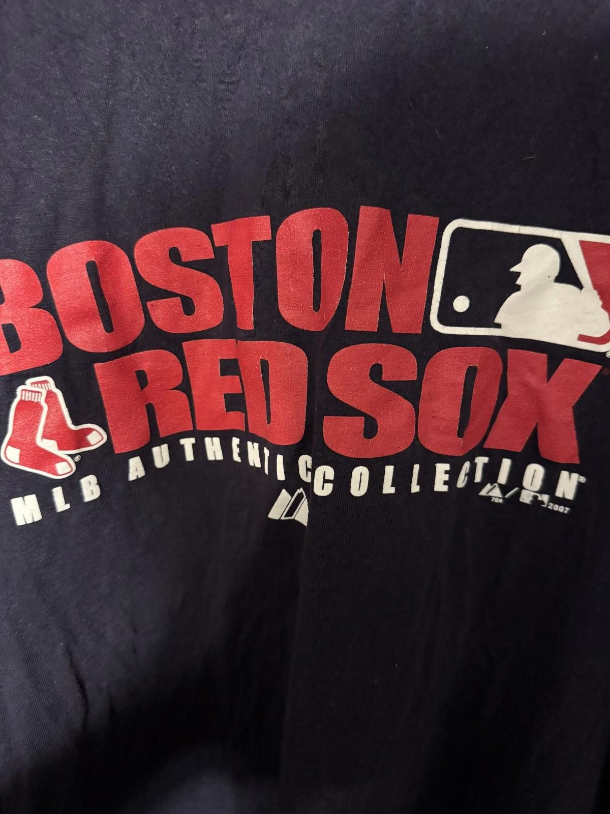 Majestic Boston Red Sox Majestic Short Sleeve Tee Men's XL Blue MLB Size ONE SIZE - 4 Thumbnail