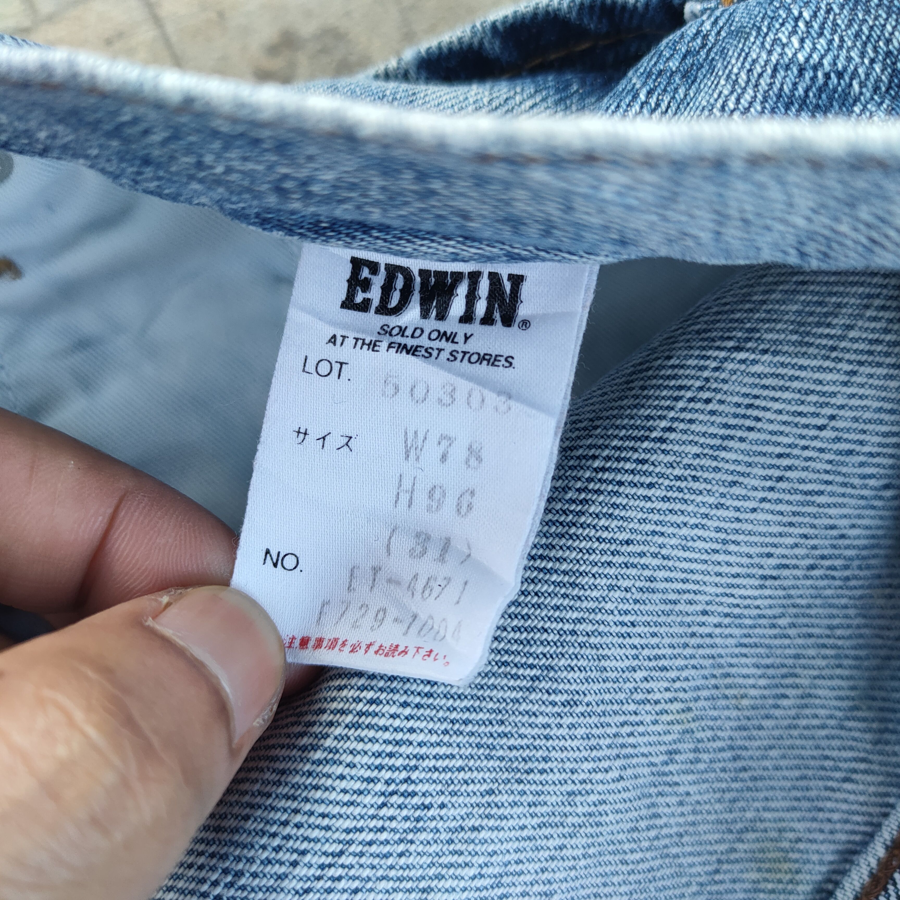 Edwin × Jean × Vintage W32 VINTAGE EDWIN 503 FADED RIPPED JEANS DENIM PANTS Size US 32 / EU 48 - 16 Thumbnail