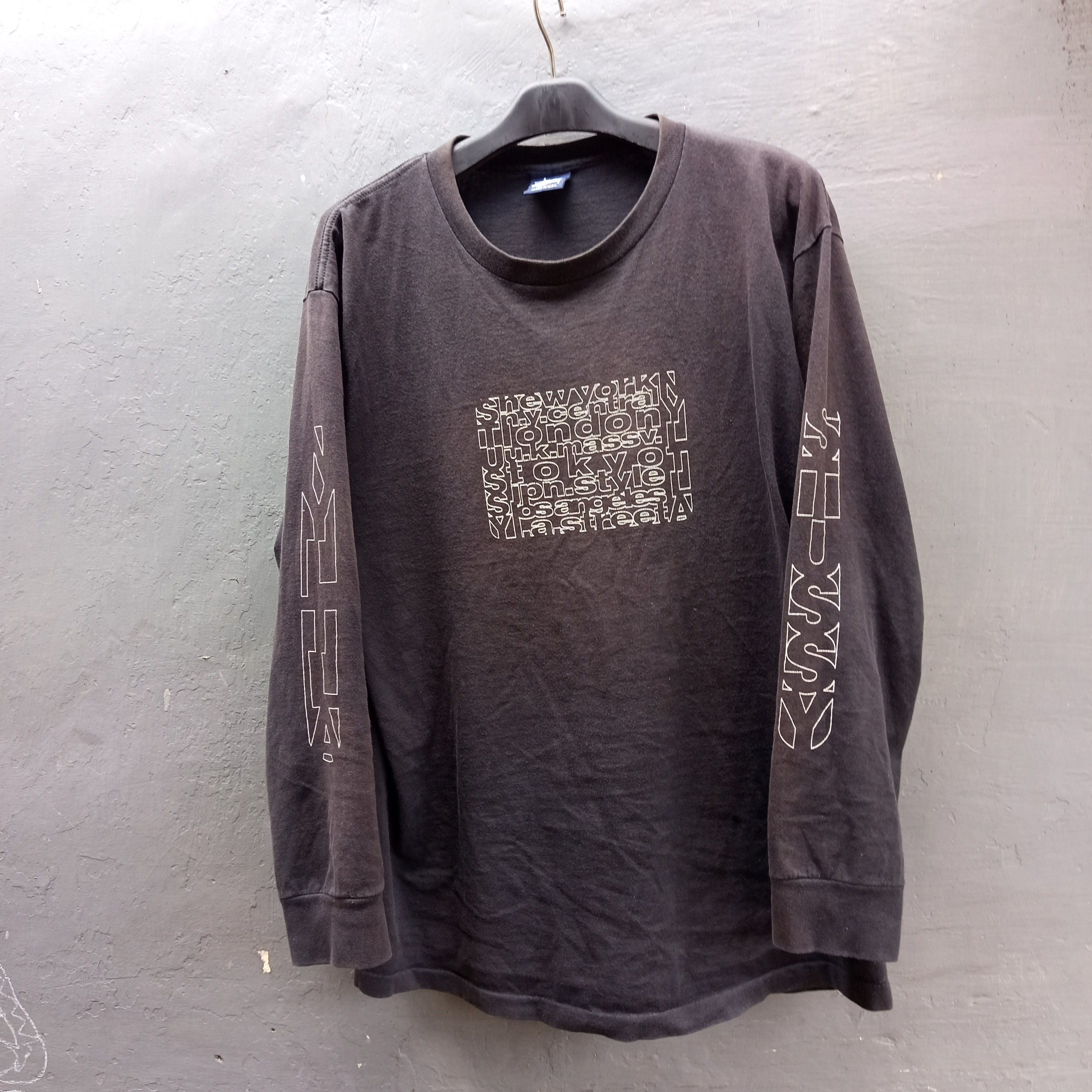 Stussy Stussy Basic stock Raglan thermal FW24 washed black Medium