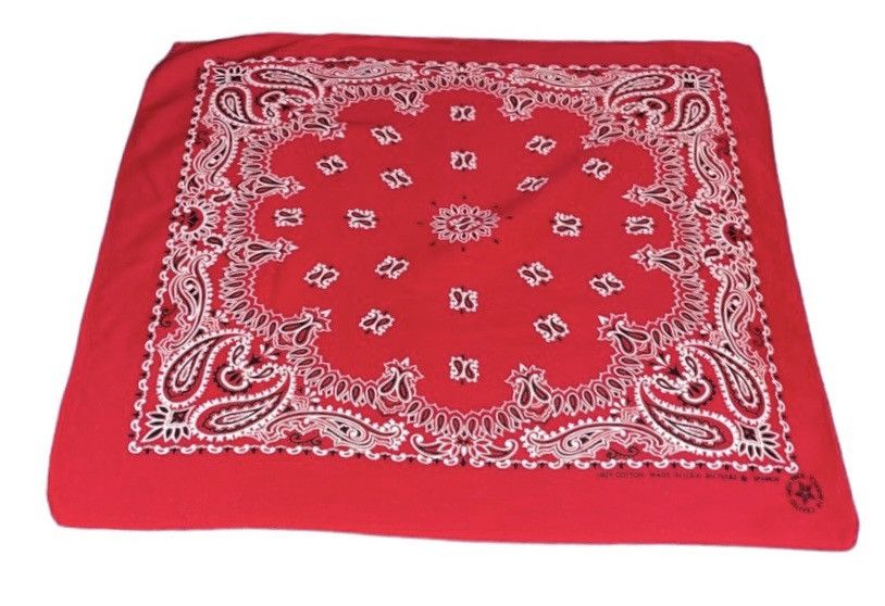 Vintage Springs Vintage 80’s Red Paisley Bandana New!! Size ONE SIZE - 6 Thumbnail