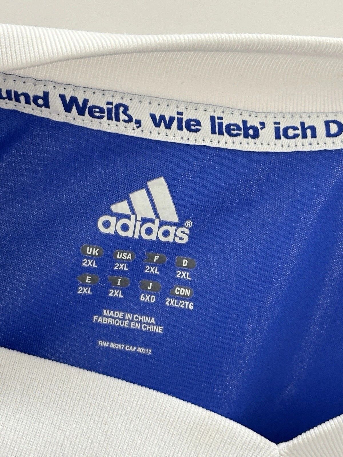 Adidas FC Schalke 04 2012 2013 Home Jersey Shirt Soccer Football Size US XXL / EU 58 / 5 - 8 Thumbnail