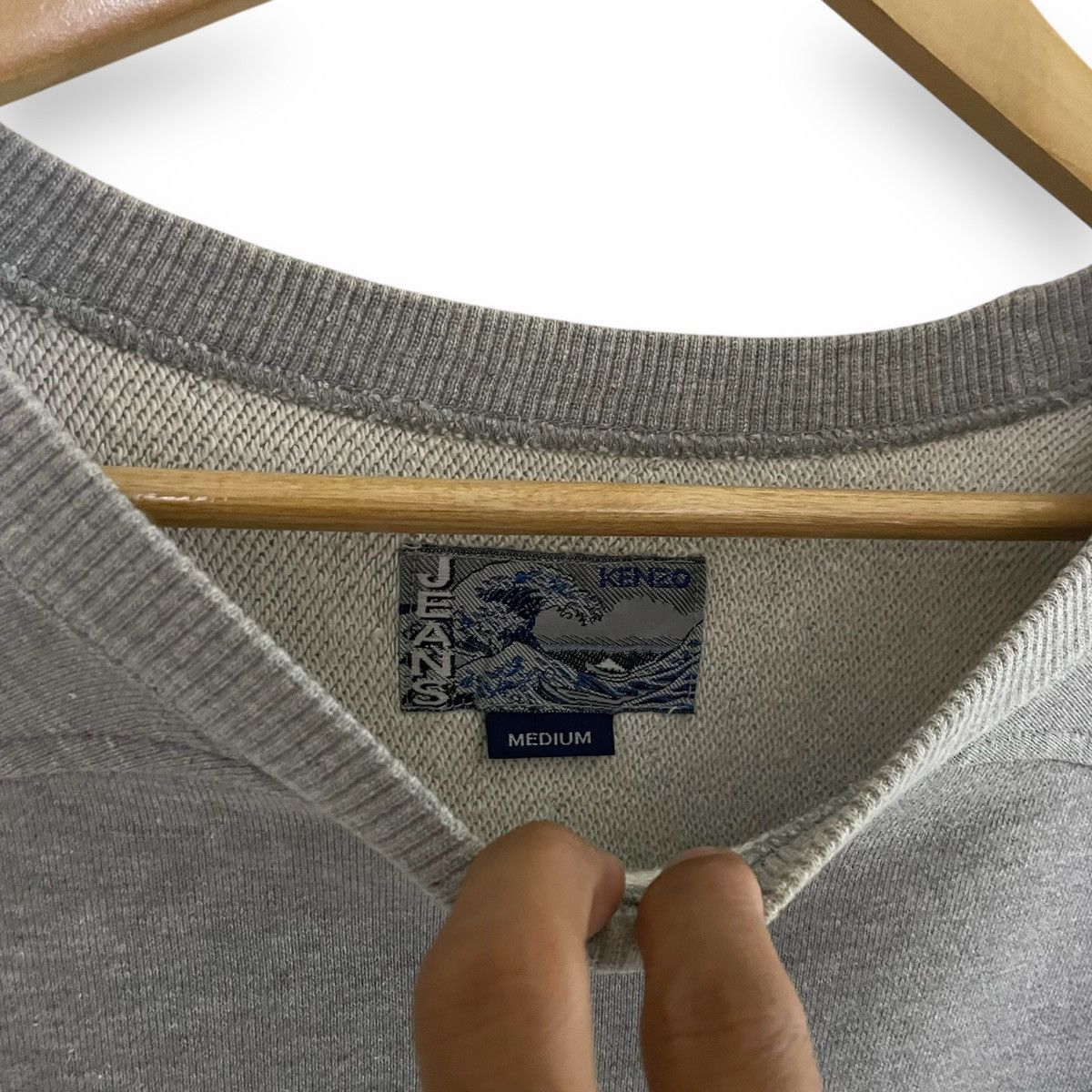 Japanese Brand ORIGINAL KENZO MADE IN JAPAN GREY SWEATSHIRT Size US L / EU 52-54 / 3 - 6 Thumbnail