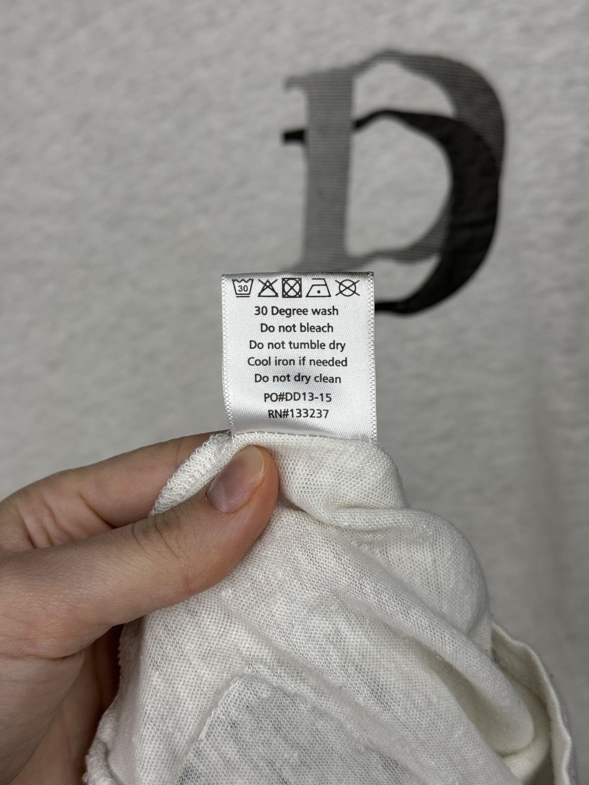 Drop Dead Drop Dead Guys White/Grey Linen Cotton long sleeve tee sz L Size US L / EU 52-54 / 3 - 11 Thumbnail