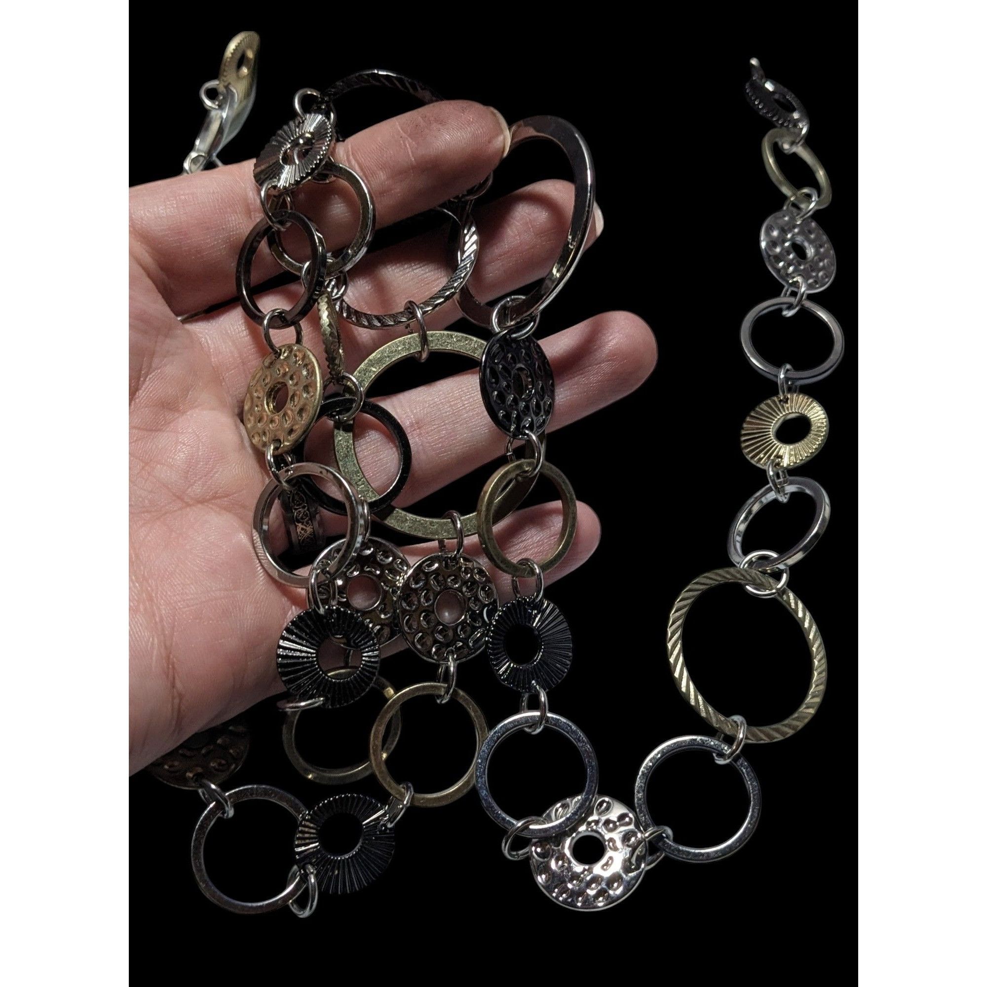Other Lia Sophia Metallic Ring And Disc Necklace Size ONE SIZE - 3 Thumbnail