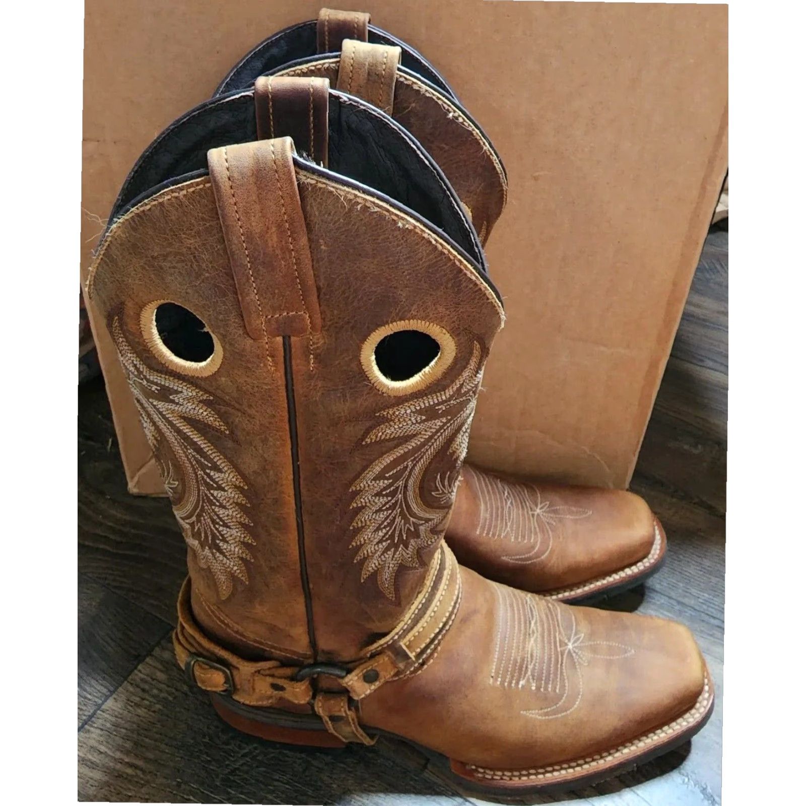 Vintage VINTAGE Mens 8 Cowboy Caborca Limited Edition Western Boots Brown Leather Size US 8 / EU 41 - 5 Thumbnail