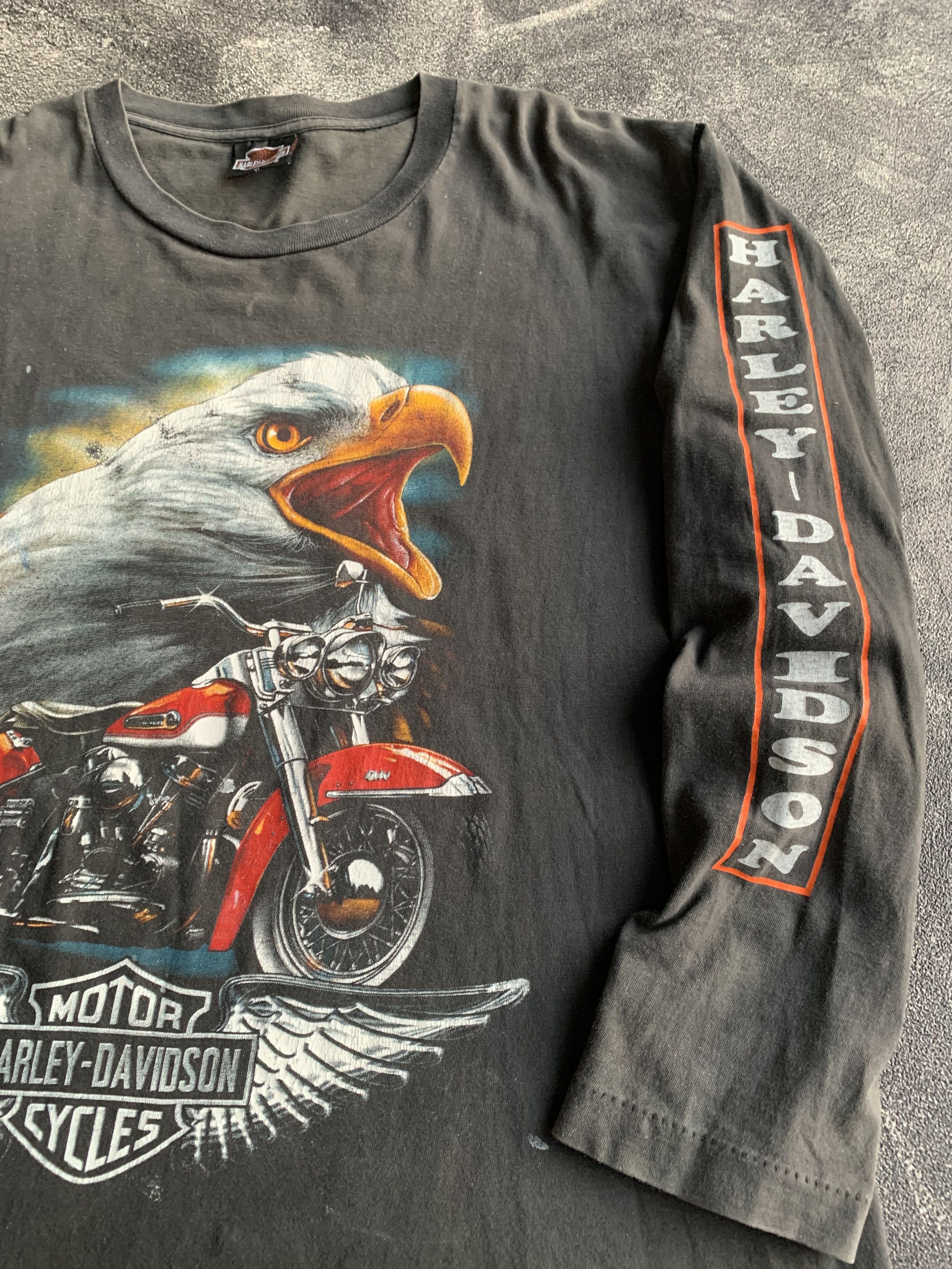 Harley Davidson 💎 Vintage Long Sleeve Harley Davidson Tee Size US XL / EU 56 / 4 - 4 Thumbnail