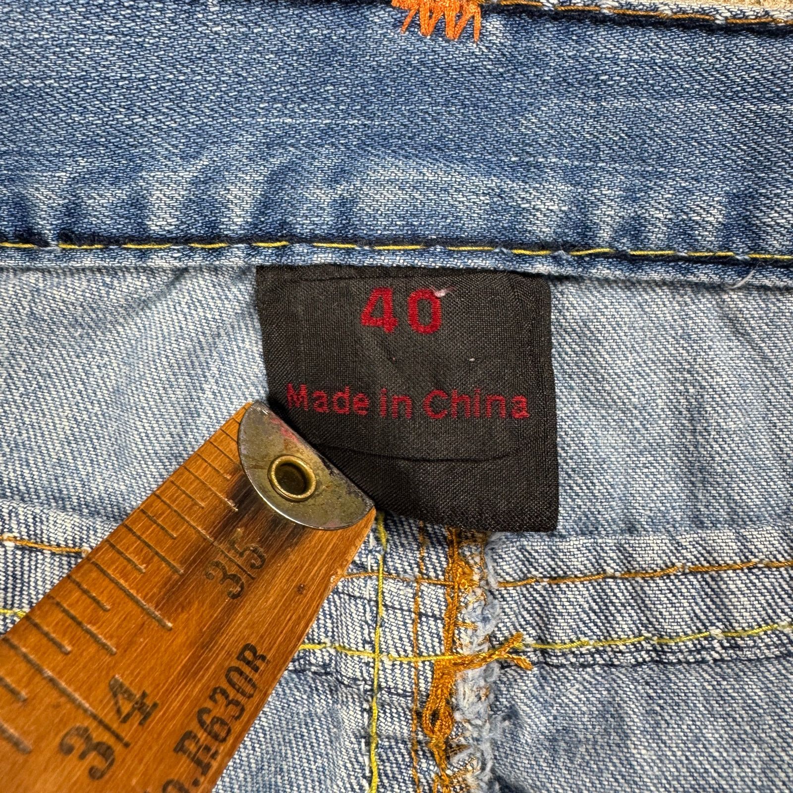 True Religion True Religion Jeans Men’s 40 Rainbow Stitch Straight Leg Size US 39 - 12 Thumbnail