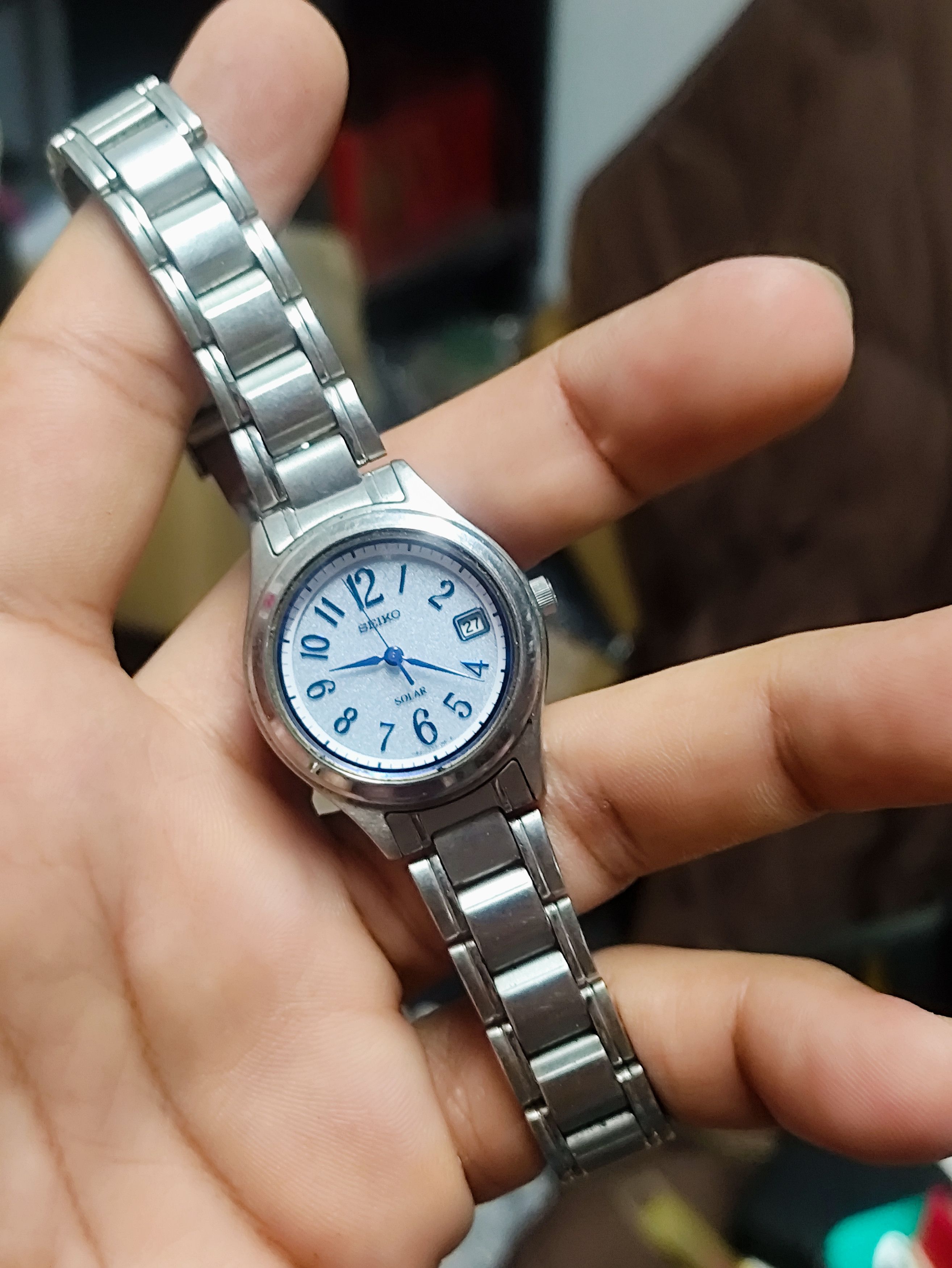 Japanese Brand × Seiko Seiko Solar Watch Good function (Need replace battery) Size ONE SIZE - 8 Thumbnail