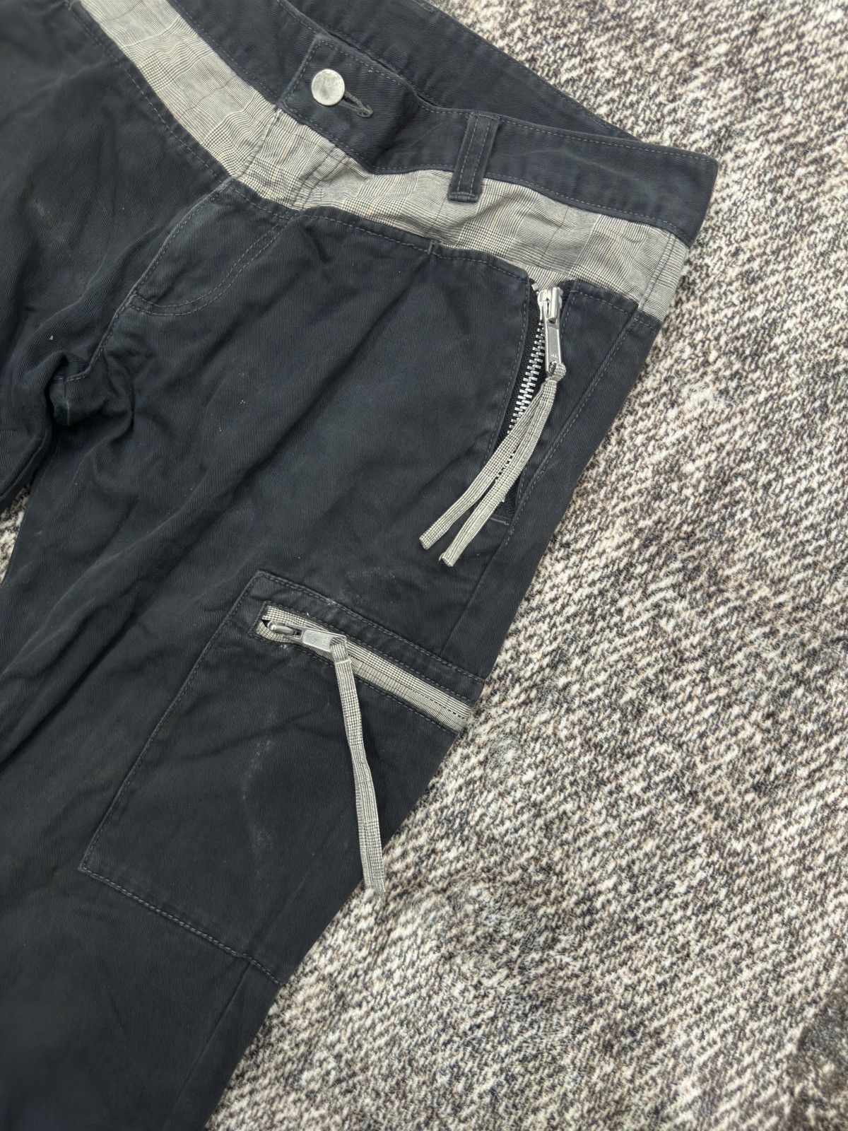 If Six Was Nine × Katharine Hamnett London × Le Grande Bleu (L.G.B.) Katharine Hammett Bondage Pants Flared Cargo Size US 32 / EU 48 - 5 Thumbnail