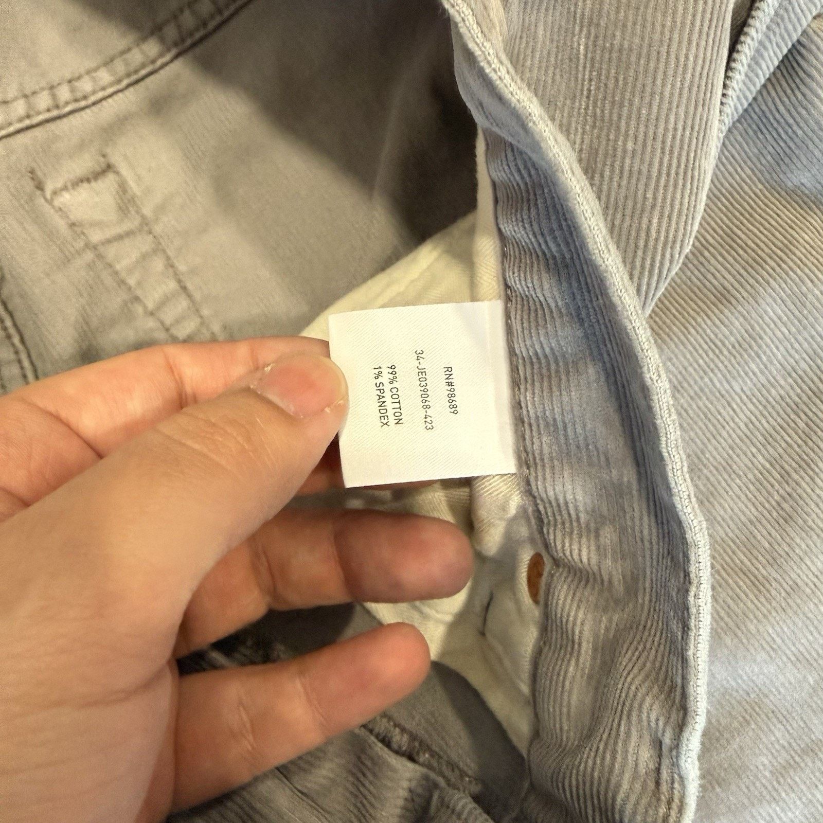 Todd Snyder Todd Snyder Corduory Pants 33 Gray Slim Fit Minimalist Size US 33 - 8 Thumbnail