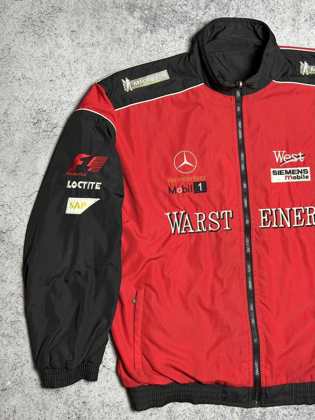 Mercedes-Benz Vintage Mercedes-Benz West Warsteiner F1 Racing Jacket Size US XXL / EU 58 / 5 - 2 Thumbnail