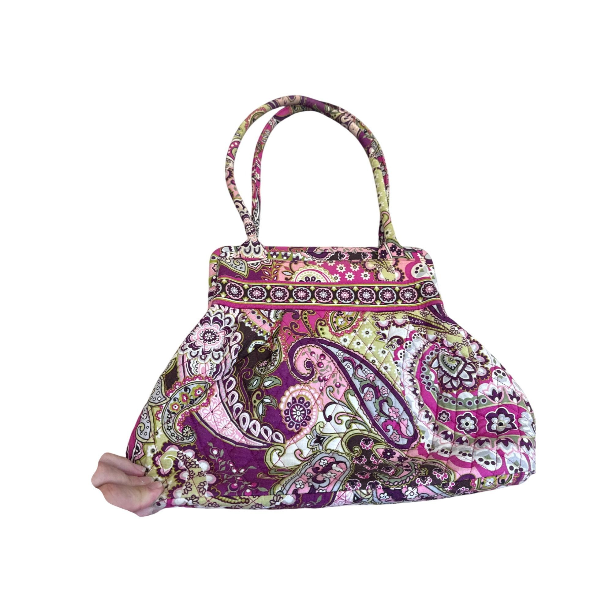 Vera Bradley Vera Bradley Pink Paisley Kisslock Closure Handbag shoulderb Size ONE SIZE - 11 Thumbnail