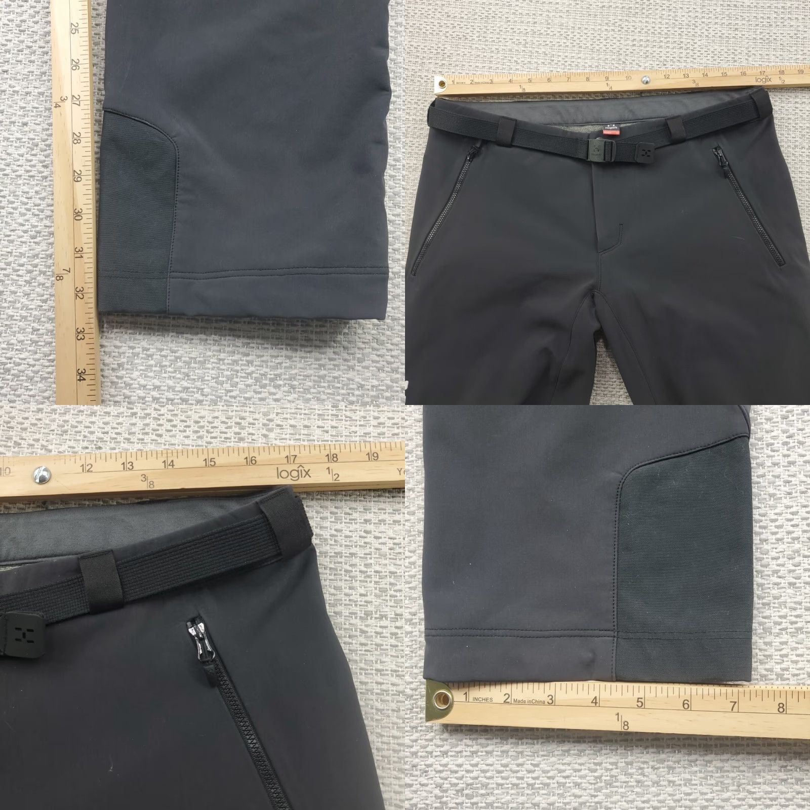 Vintage Haglofs Outdoor Trekking Cargo Pants Trousers Size 12-36X34 Dark Gray Stretch - Women - Regular - Pants - Gray - 12 - Outdoor - Hiking - Activewear Size 34" / US 12 / IT 48 - 8 Thumbnail