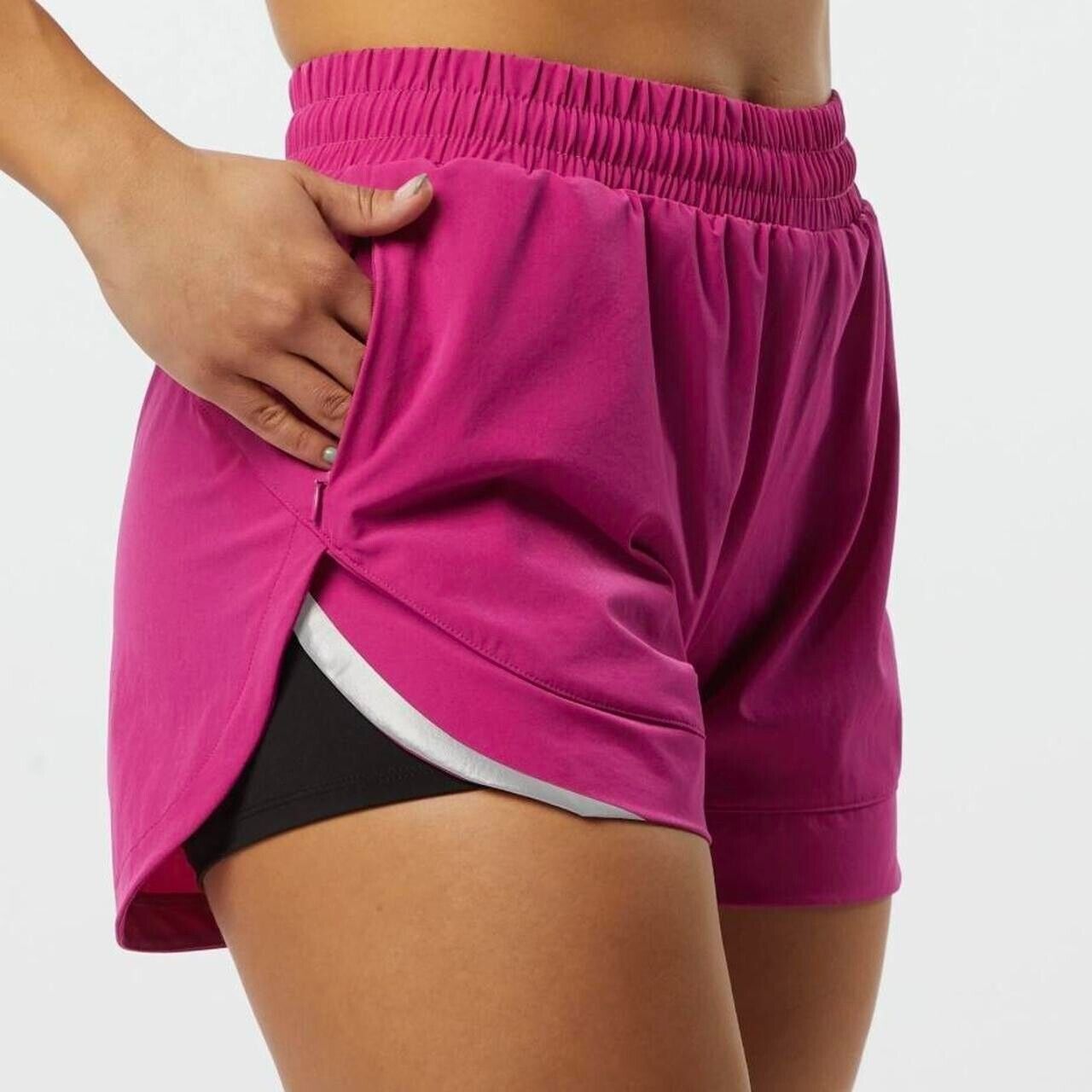 Alphalete Athletics NWT Alphalete Women's Infinity Stride Short w Liner - L - A Size 34" / US 12 / IT 48 - 1 Thumbnail