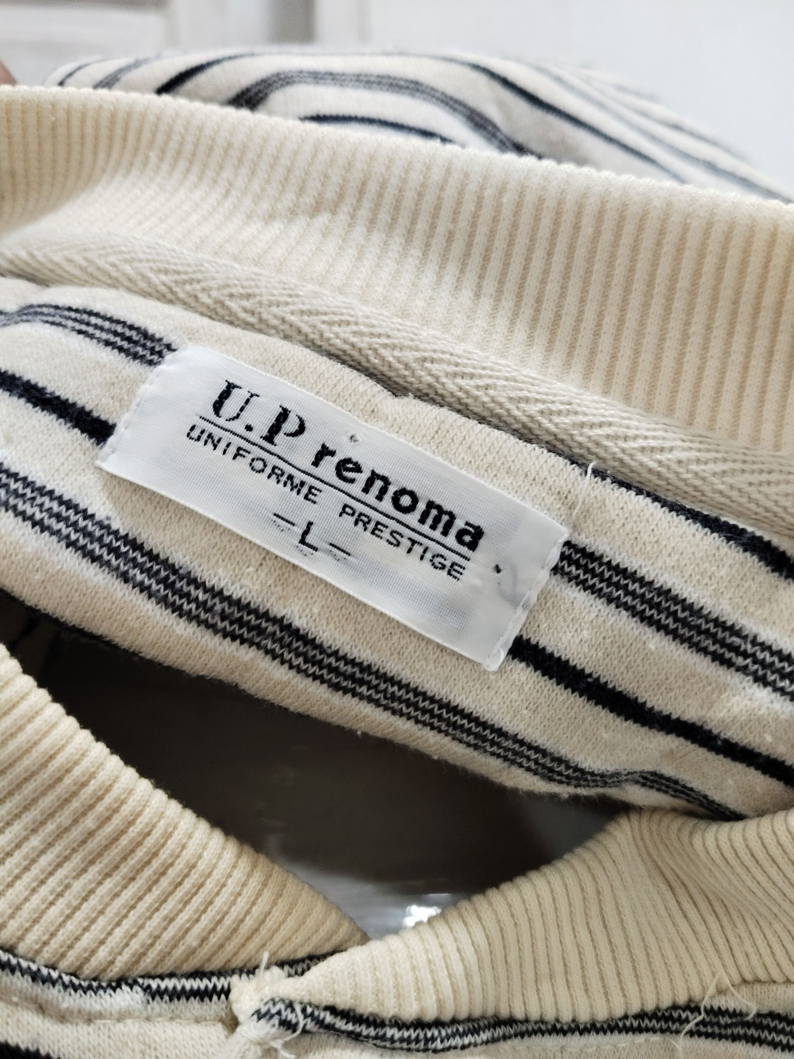 Japanese Brand × Renoma × Vintage Vintage Renoma Stripe Sweatshirt Size US L / EU 52-54 / 3 - 5 Thumbnail