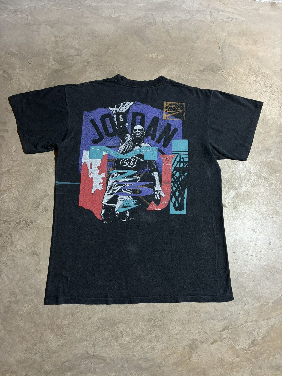 Nike Vintage 90s Nike Jordan Single Stitch T Shirt Made in USA L Size US L / EU 52-54 / 3 - 2 Thumbnail
