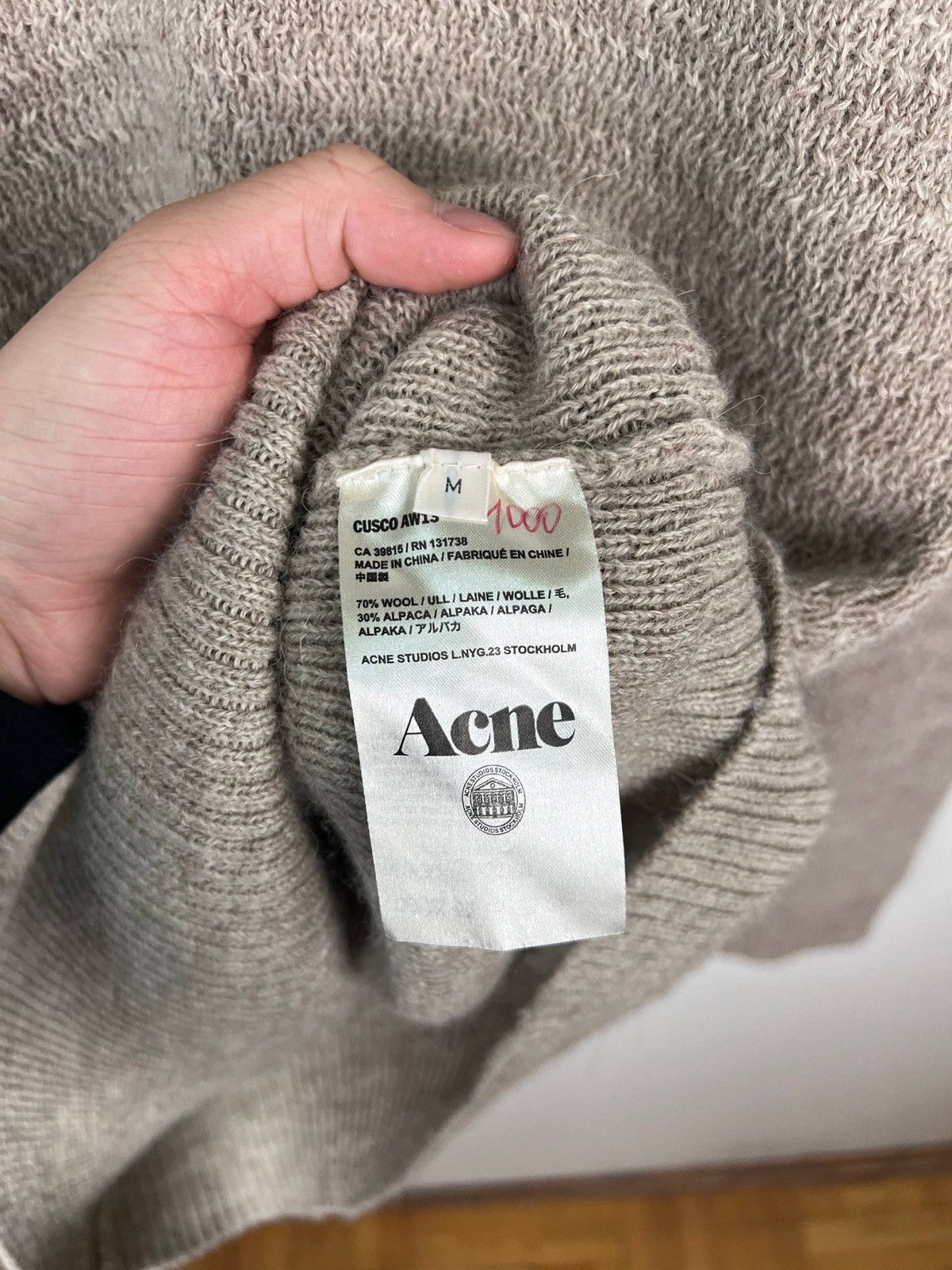 Acne Studios Acne Studios Cusco aw13 wool sweater size M Size US M / EU 48-50 / 2 - 4 Thumbnail