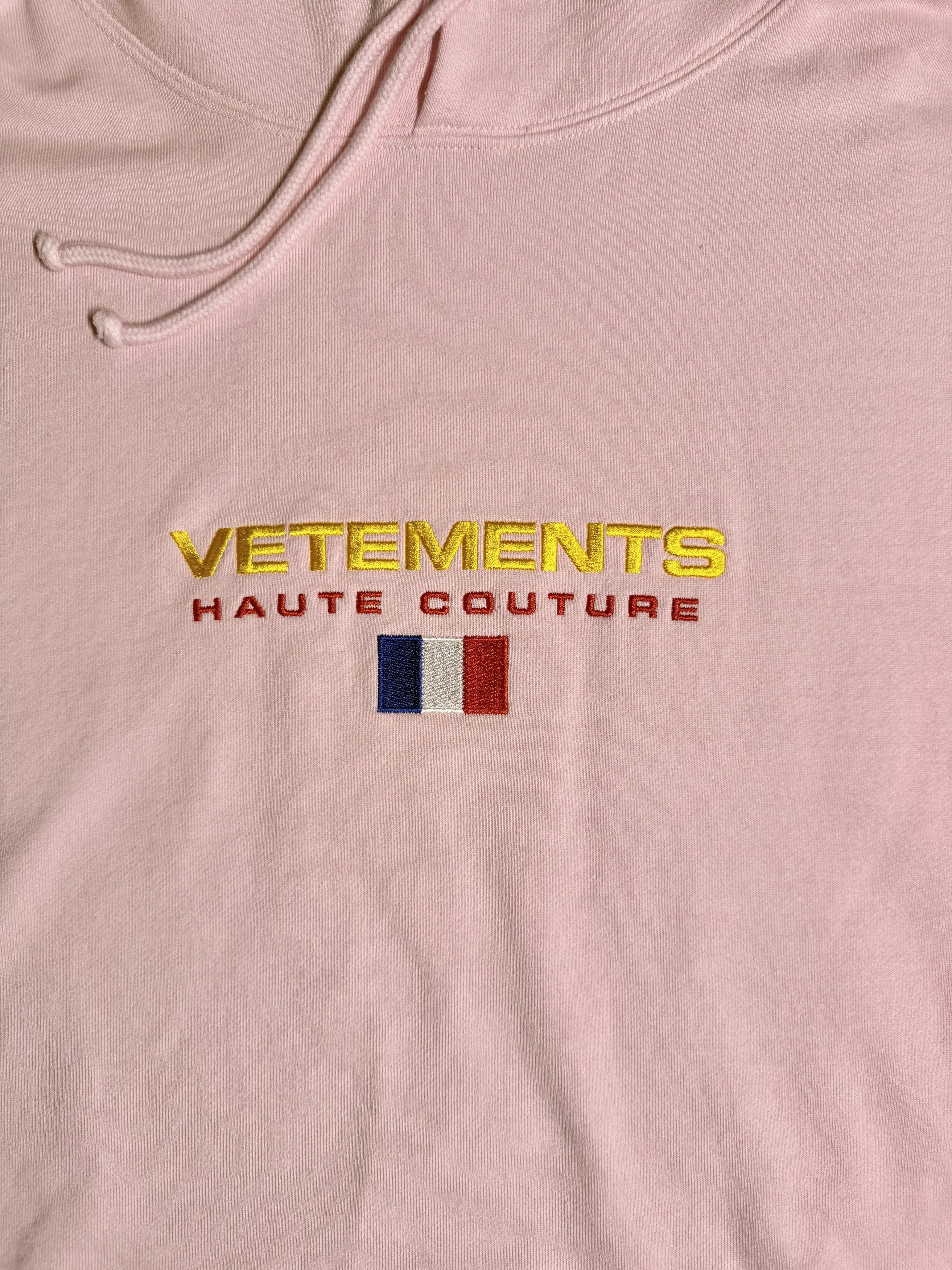 Vetements VETEMENTS Haute Couture Logo Hooded Sweatshirt Men Size US XS / EU 42 / 0 - 2 Thumbnail