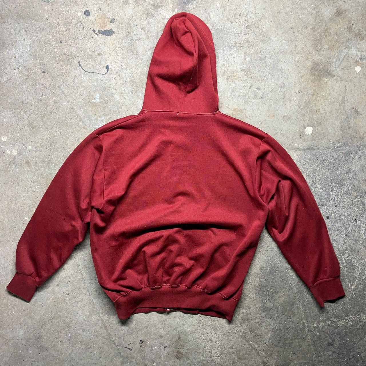 Vintage 1970s Distressed Thermal Lined Zip Up Cropped Painter Hoodie Size US L / EU 52-54 / 3 - 6 Thumbnail