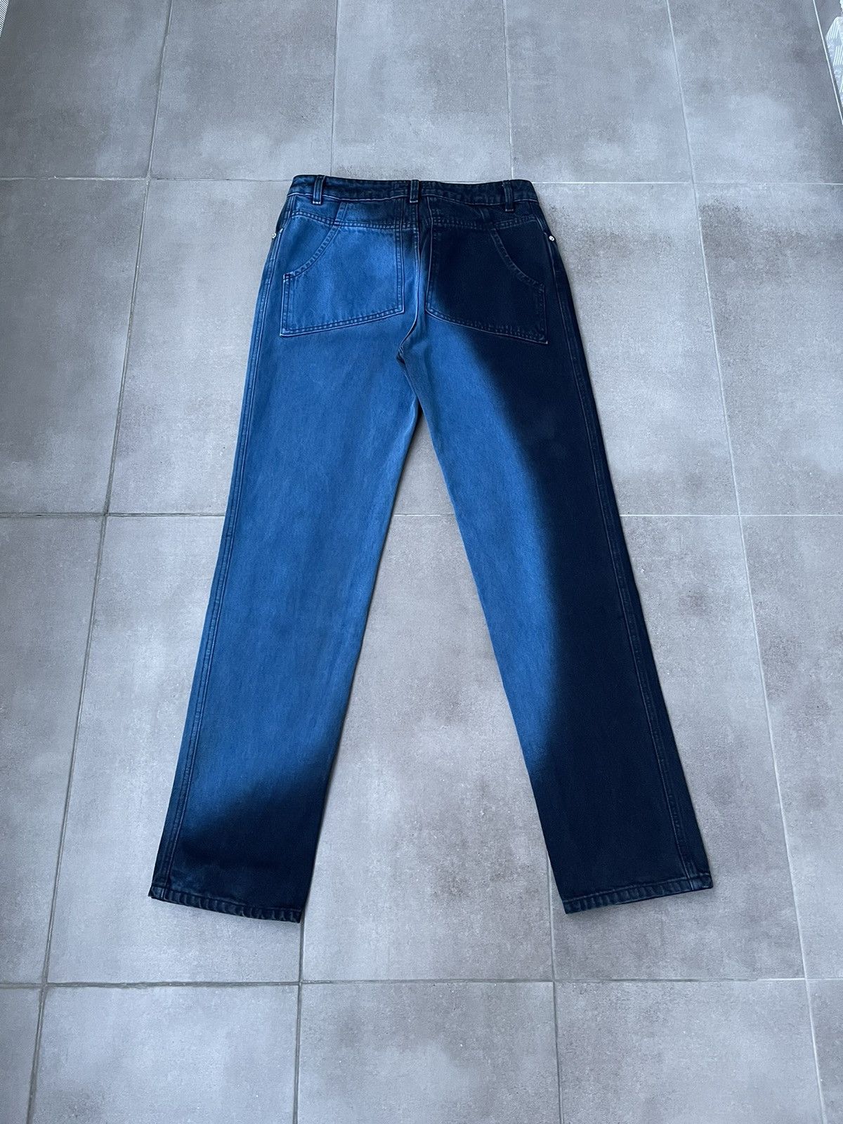 Eckhaus Latta !DS! SS23 Eckhaus Latta Moon Wash Blue Denim Pants Size US 32 / EU 48 - 10 Thumbnail