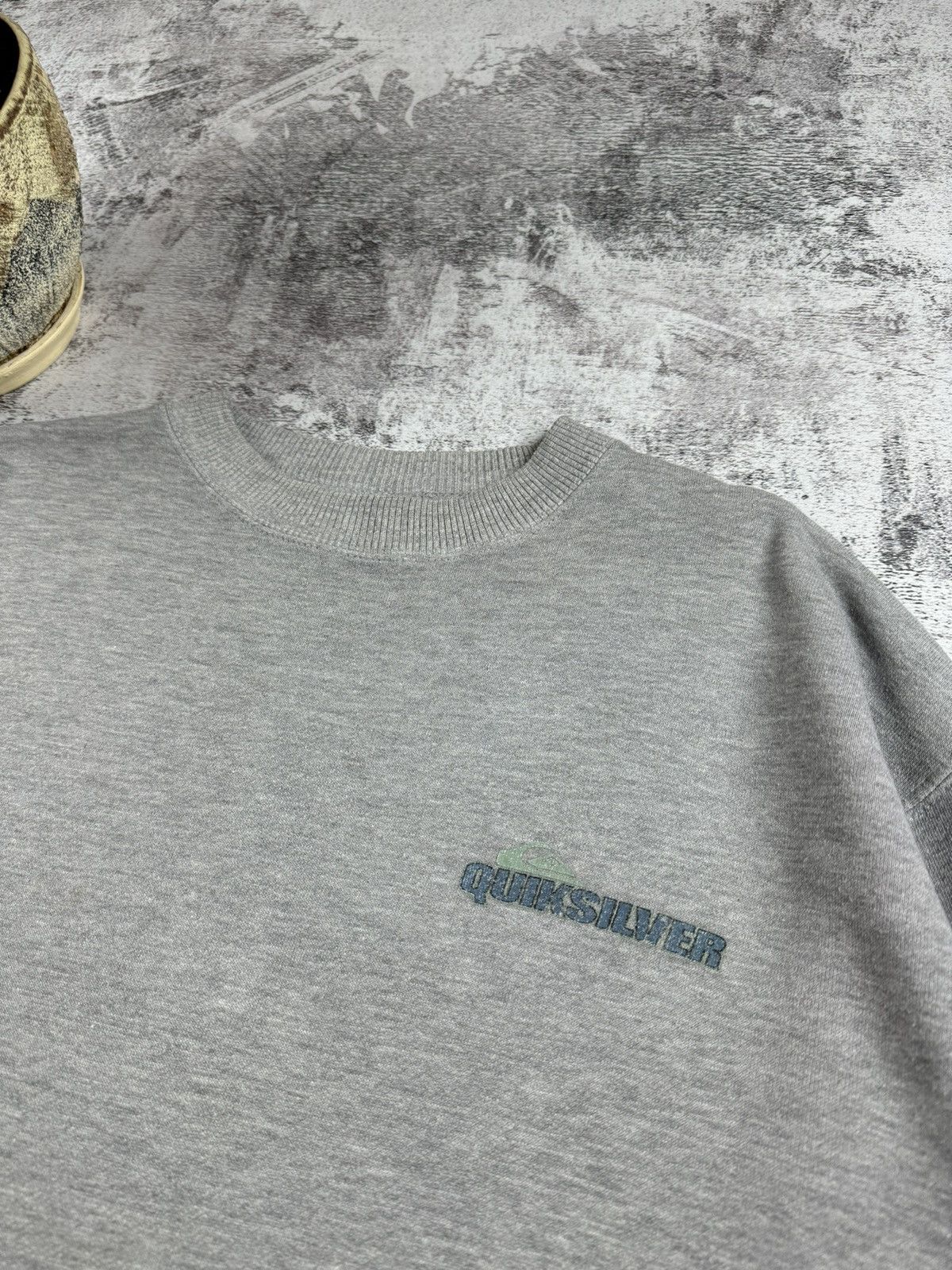 Quiksilver Quicksilver Vintage 90S-00S Big Logo Basic Gray Sweatshirt Size US M / EU 48-50 / 2 - 13 Thumbnail