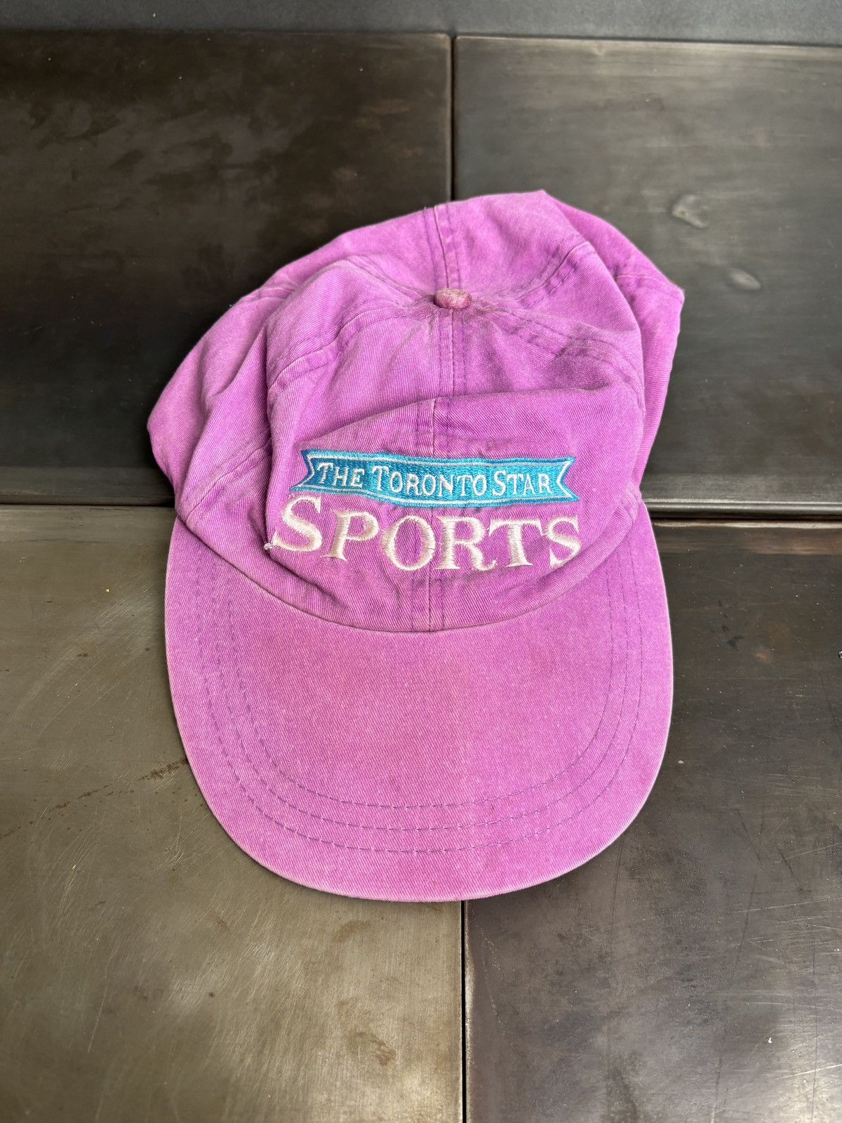 Vintage 1990s Strapback Cap Faded Long Brim Vintage Toronto Star 90s Size ONE SIZE - 9 Thumbnail