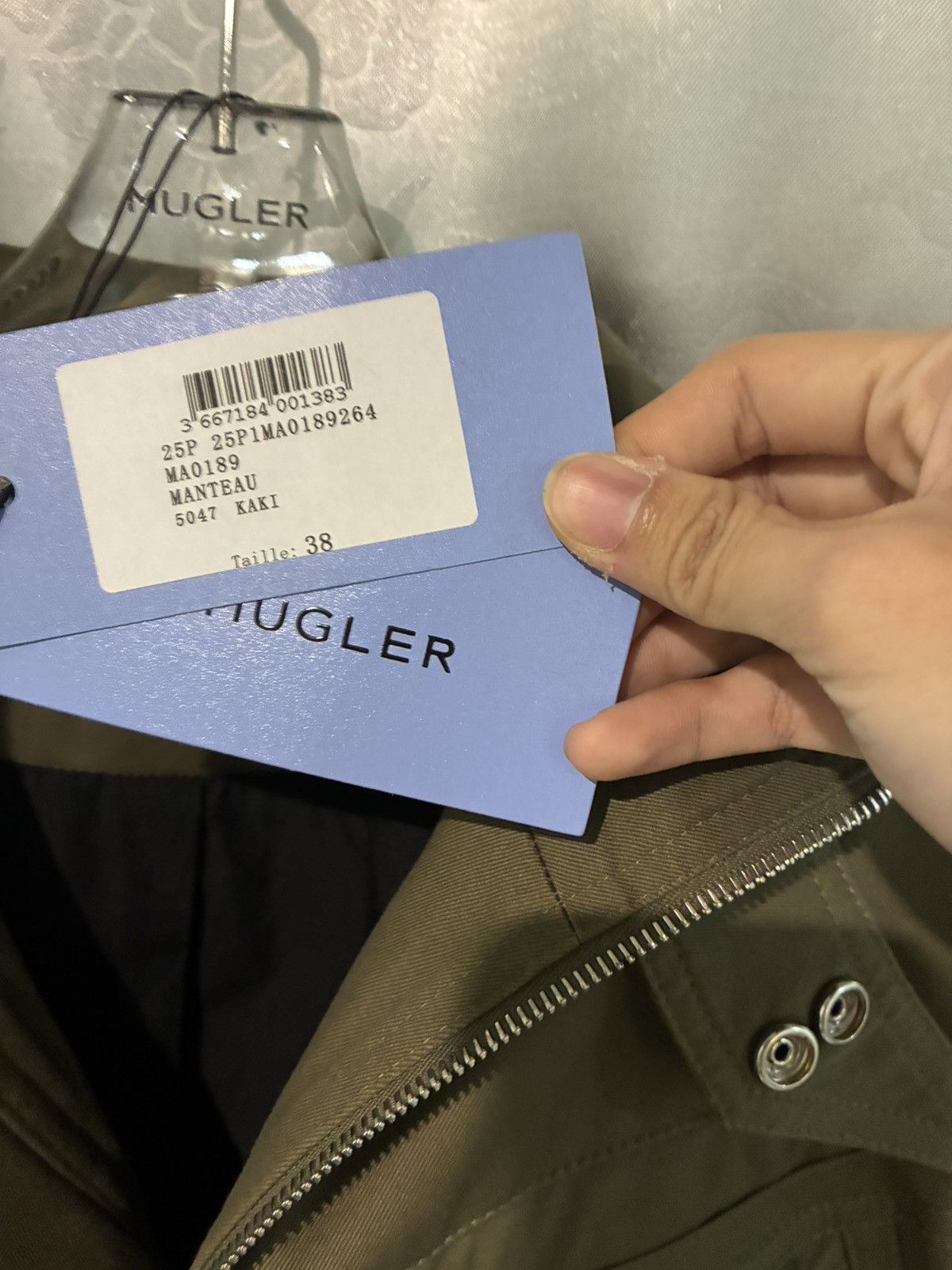 Spring 2025 Mugler Cargo Jacket in Green, Women's — image 2 of 6