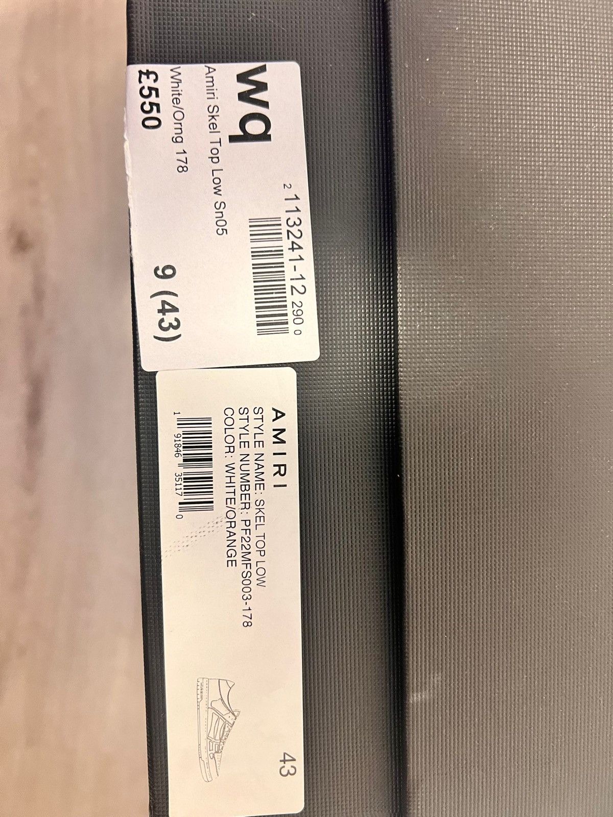 Amiri AMIRI skeleton low size 42 Size US 9 / EU 42 - 7 Thumbnail