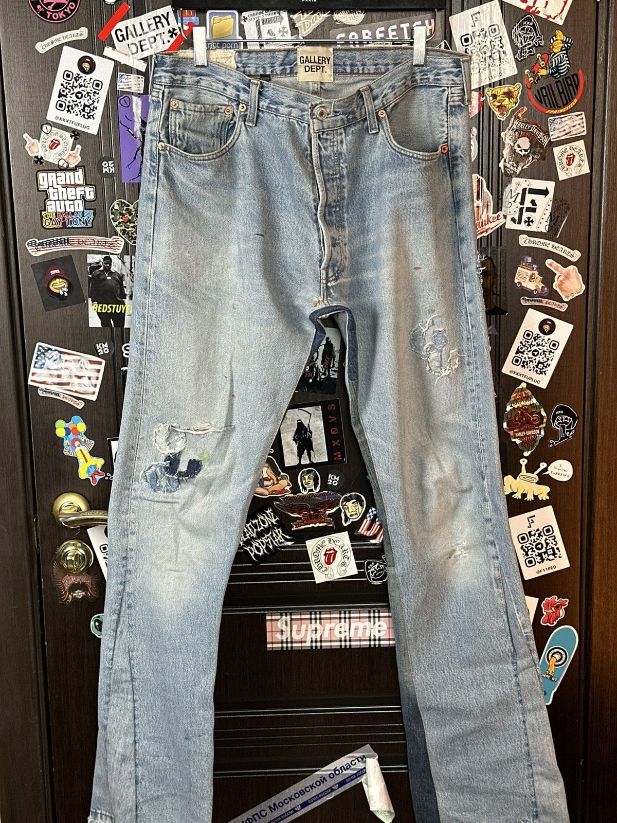 Gallery Dept. 2021 Gallery Dept 1/1 14 Patches Jeans Size US 33 - 2 Thumbnail