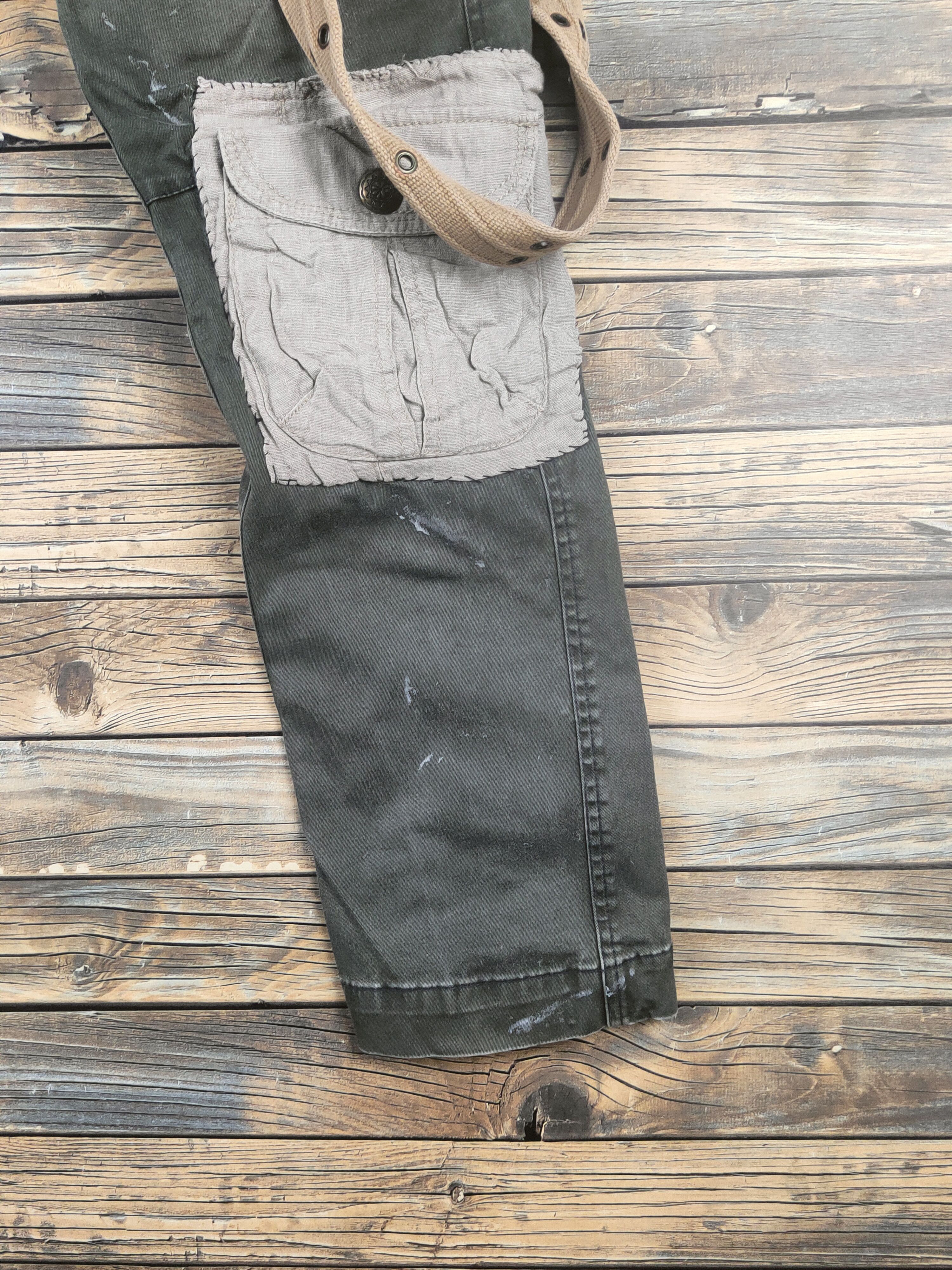 Japanese Brand DL Genba-Xebec Black Multipocket Custom Cargo Pants #47-018 Size US 30 / EU 46 - 6 Thumbnail