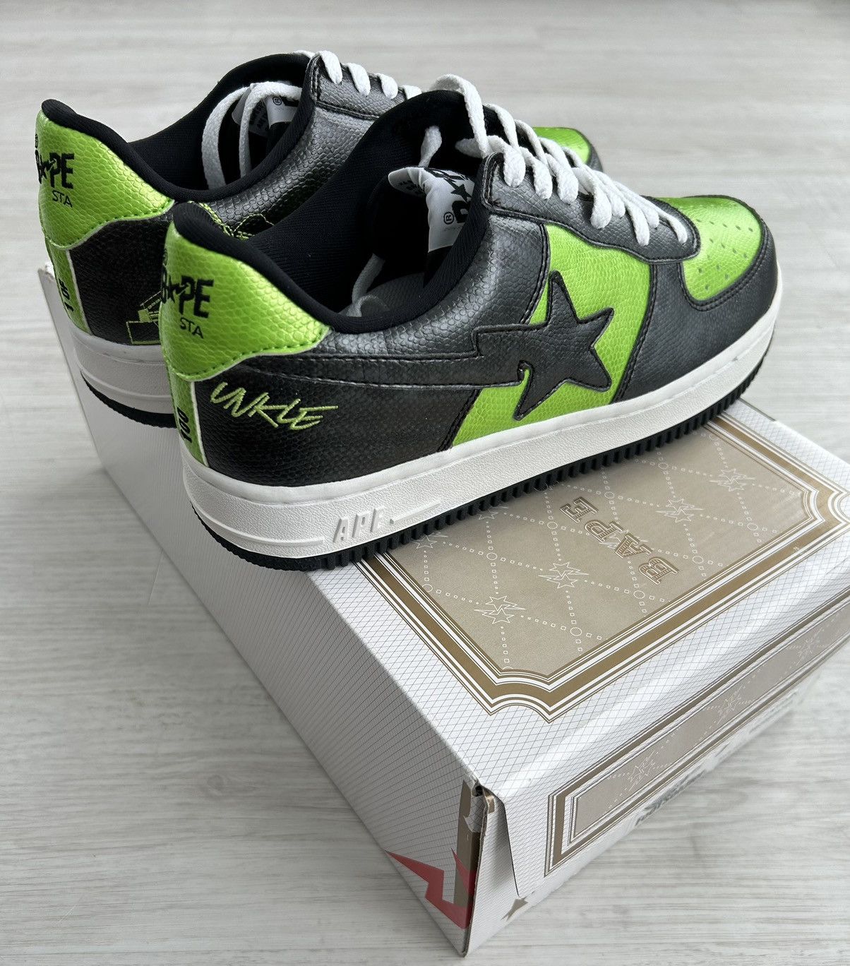 Bape × Futura VERY RARE OG 2003 A BATHING APE X UNKLE SNAKESKIN BAPESTA Size US 9 / EU 42 - 4 Thumbnail