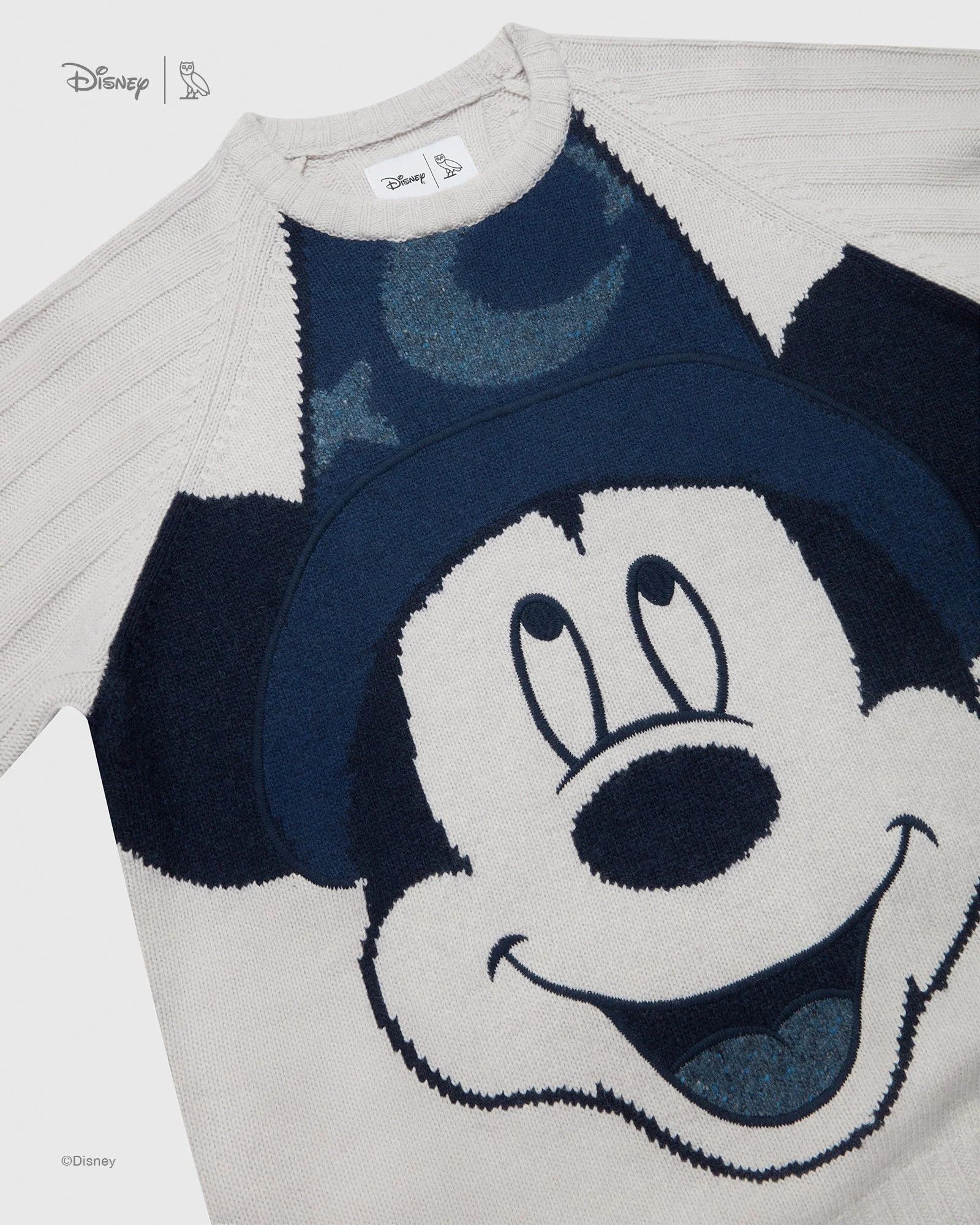 Disney OVO x Disney Mickey Mouse Knit Sweater Heather Grey Size US XXL / EU 58 / 5 - 8 Thumbnail