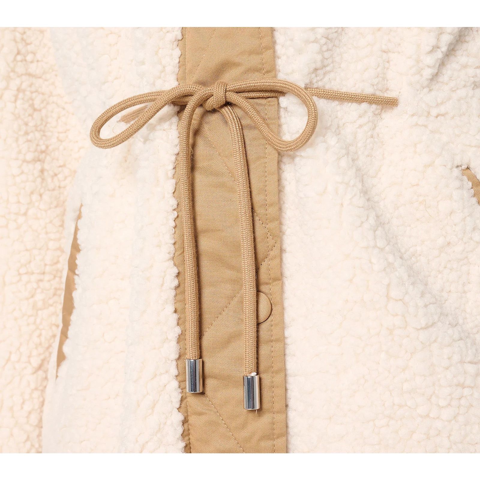 & Other Stories Dennis Basso Sherpa & Sueded Jacket w/Drawstring XS A672991 Size XS / US 0-2 / IT 36-38 - 2 Thumbnail