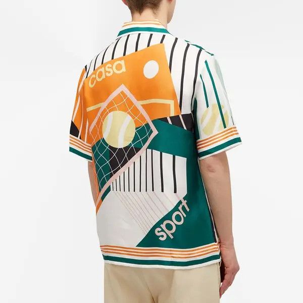 Casablanca o1mle0326 Cuban Collar Short Sleeve Shirt in Multicolor Size US S / EU 44-46 / 1 - 3 Thumbnail