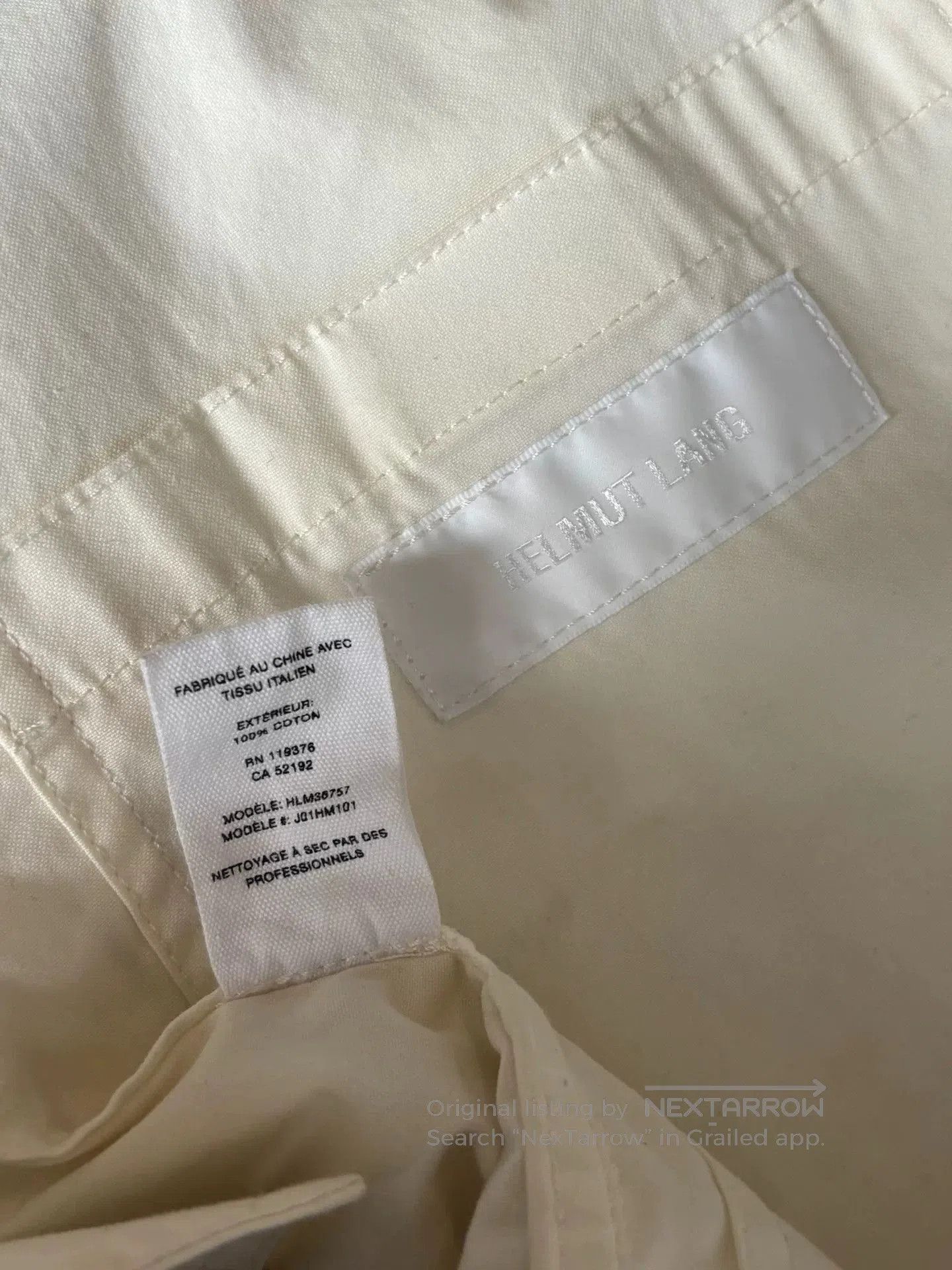 Helmut Lang helmut lang short zip jacket in cream. Size US M / EU 48-50 / 2 - 7 Thumbnail
