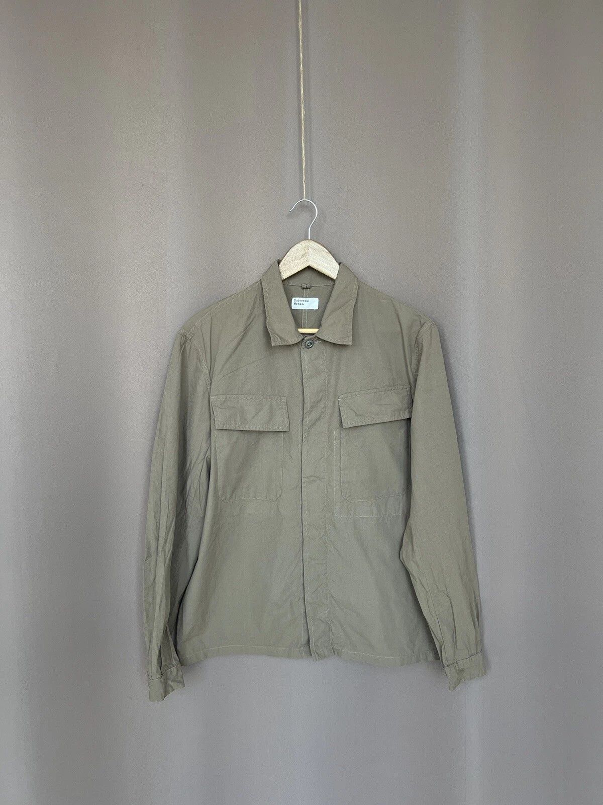 Universal Works Universal Works Button Shirt Mens Size M Beige Overshirt Size US M / EU 48-50 / 2 - 1 Thumbnail