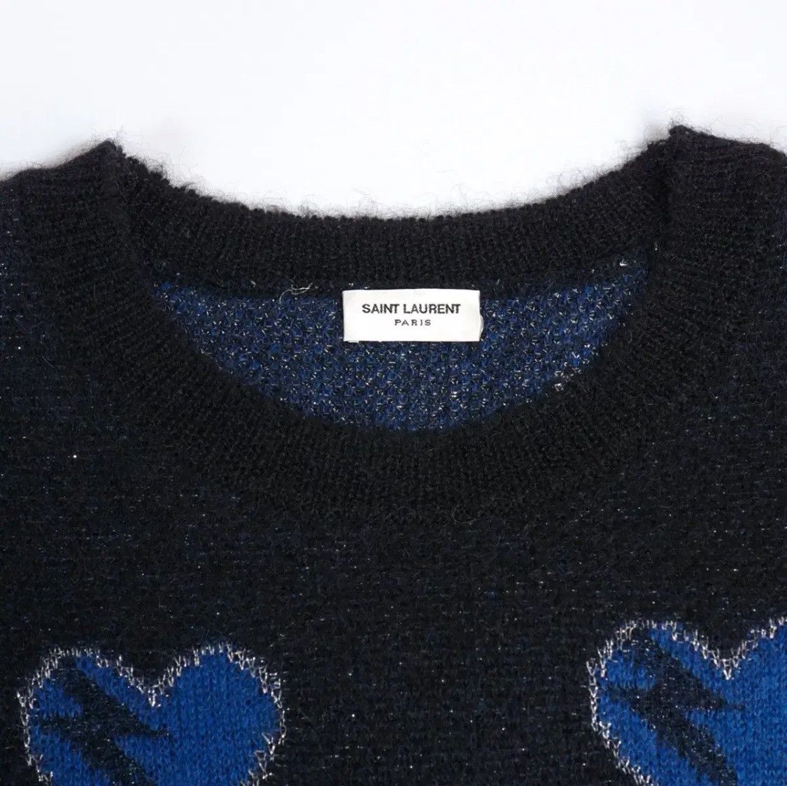 Saint Laurent Paris Saint Laurent Hedi Slimane Heart Lightening Knit Sweater Size US L / EU 52-54 / 3 - 3 Thumbnail