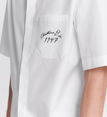 Dior o1w1db10625 Short-Sleeved Shirt in White Size US L / EU 52-54 / 3 - 4 Thumbnail