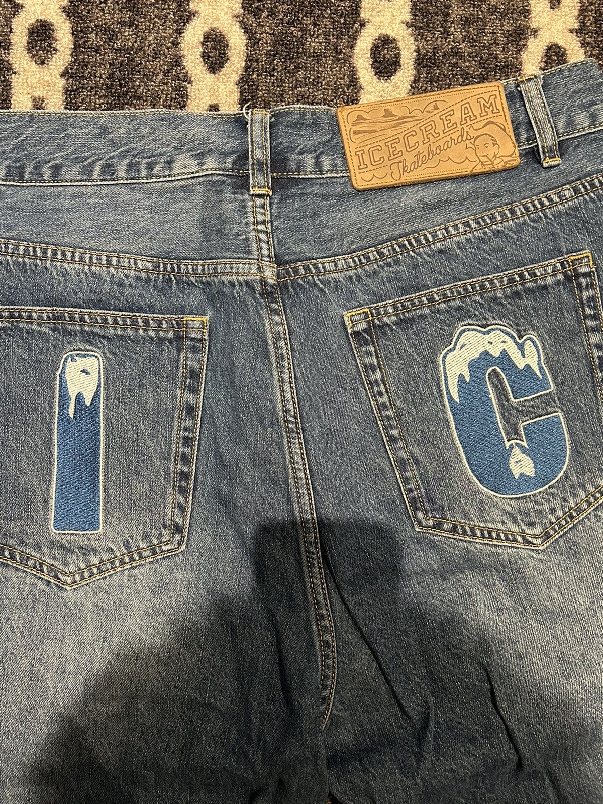 Billionaire Boys Club × Icecream Icecream blue running dog jeans Size US 34 / EU 50 - 4 Thumbnail