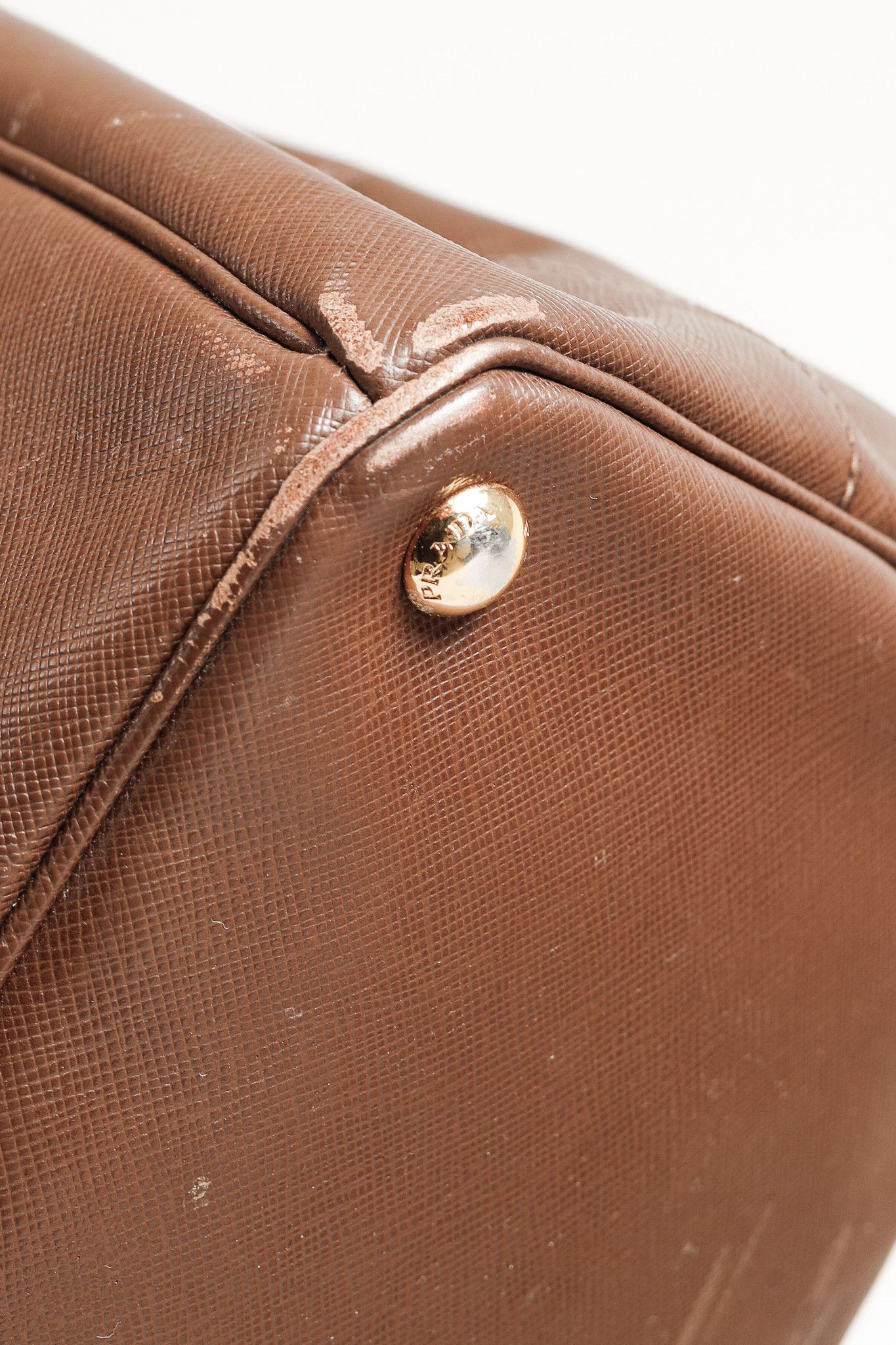 Prada Prada Galleria Medium Brown Saffiano Leather Tote Size ONE SIZE - 6 Thumbnail
