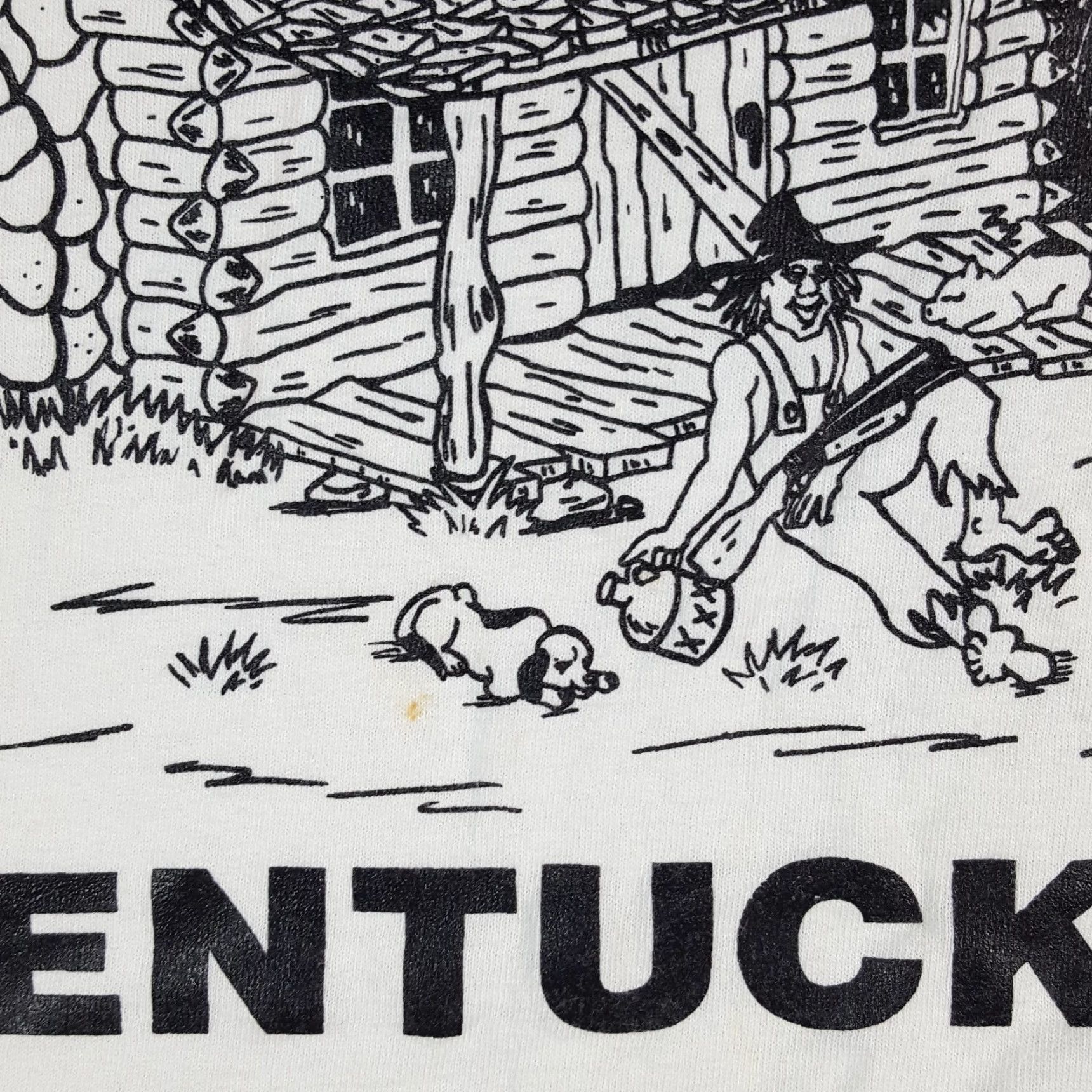 Gildan VINTAGE Kentucky Hillbilly Redneck Cartoon Men's L T-Shirt Size US L / EU 52-54 / 3 - 4 Thumbnail