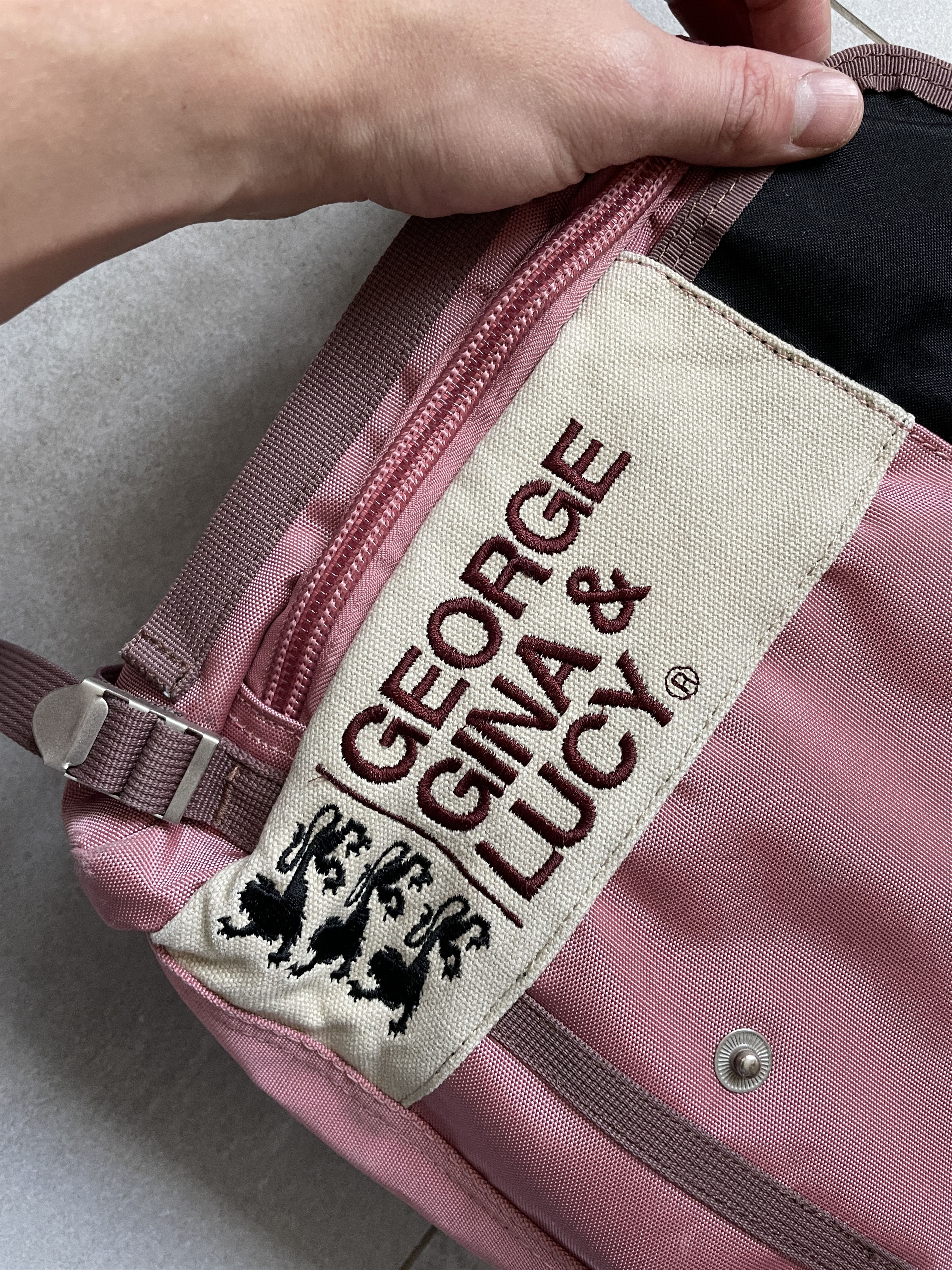 Japanese Brand GEORGE GINA LUCY Y2K AVANT GARDE PINK SHOULDER MESSENGER BAG Size ONE SIZE - 3 Thumbnail